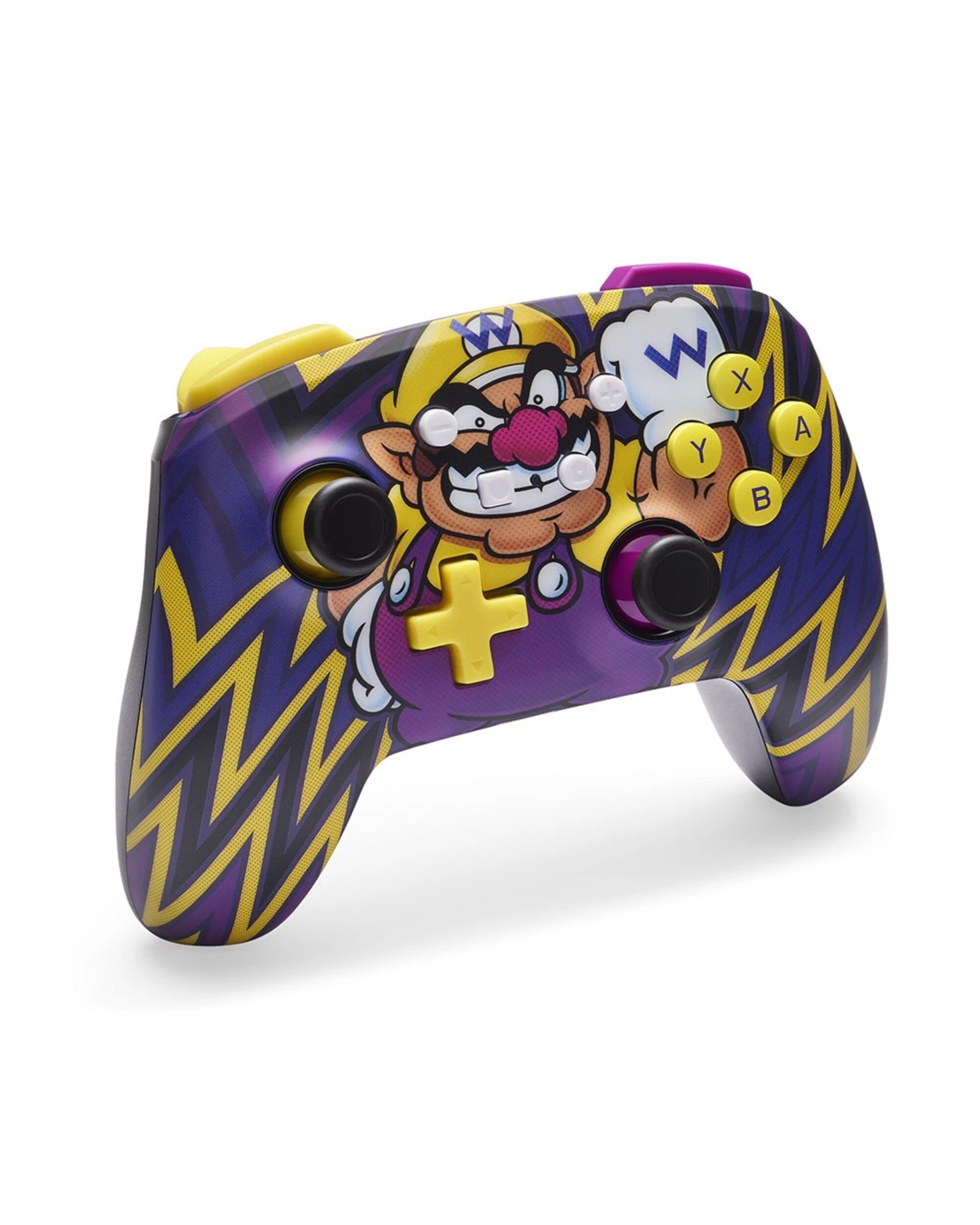 2 PowerA Enhanced Wireless Controller for Nintendo Switch - Wario - Purple, 2 of 5