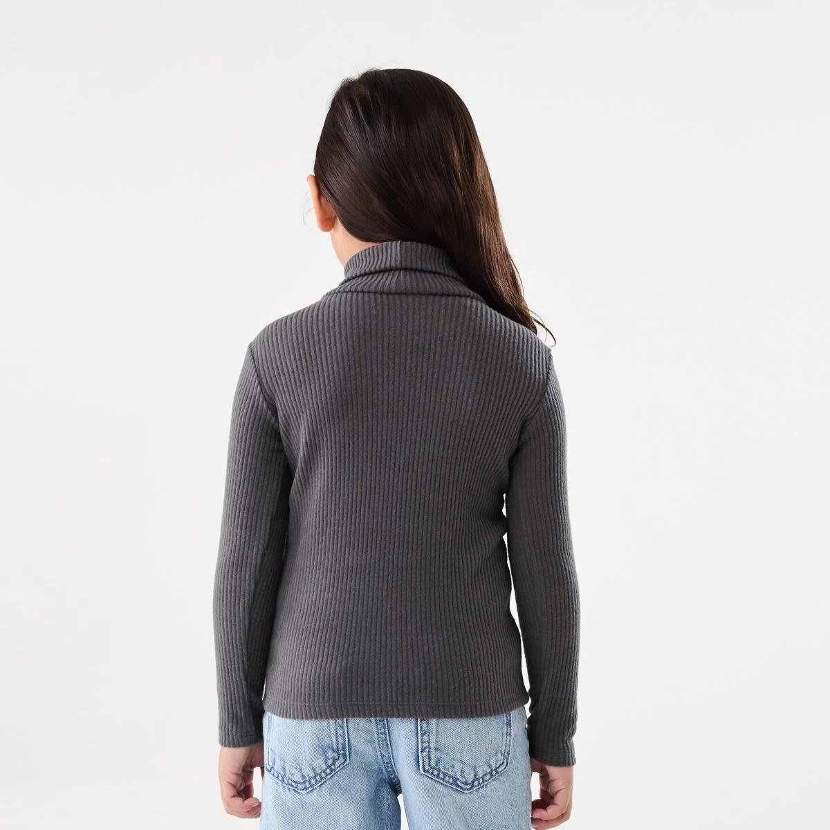 2 Long Sleeve Skivvy Top Nine Grey, 2 of 6