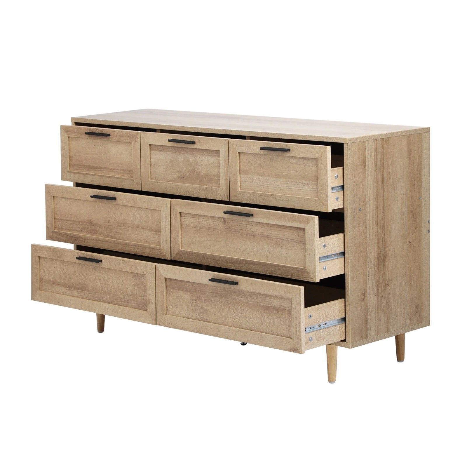 8 Oikiture 7 Chest Of Drawers Dresser Chest Storage Cabinet Lowboy
 - Natural, 8 of 10