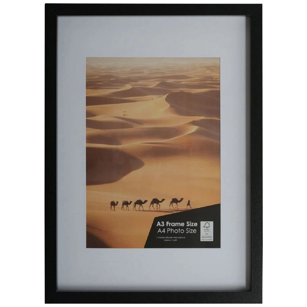 1 Sahara A3 with A4 Opening Poster Frame Black, 1 of 5