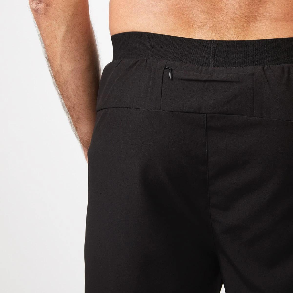 4 Active Mens Dual Layer Shorts Black, 4 of 8