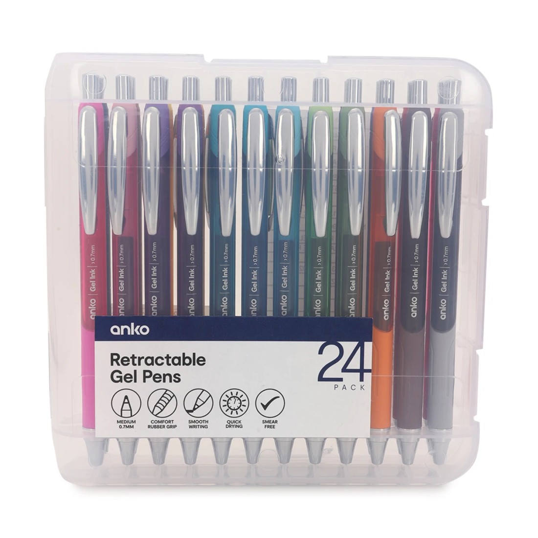 1 24 Pack Retractable Gel Pens, 1 of 4