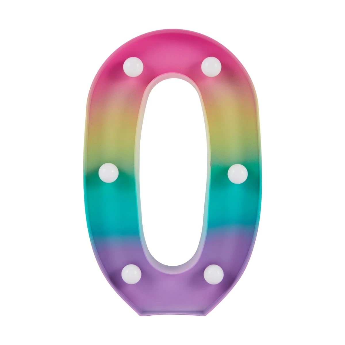 2 Ombre Light Up Number - 0, 2 of 5