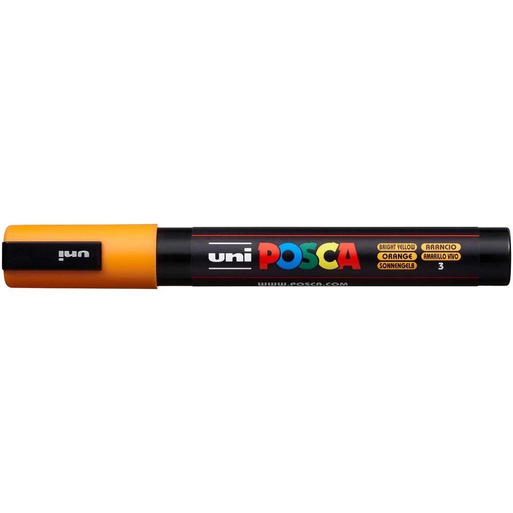 1 POSCA PC 5M Paint Marker Bright Yellow, 1 of 7
