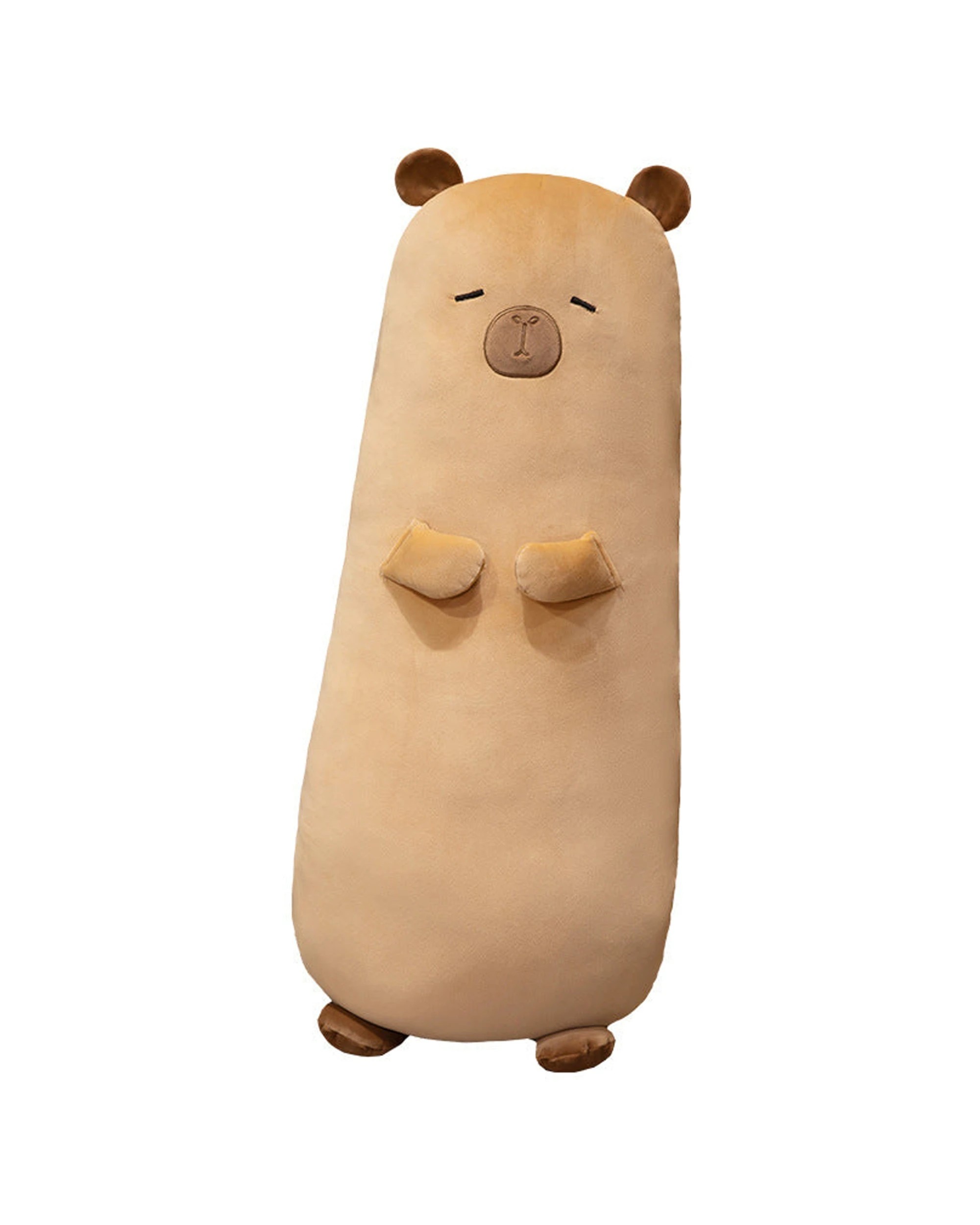 1 Cotton More Long Capybara Body Pillow Hugging Plush 120cm - Beige, 1 of 1