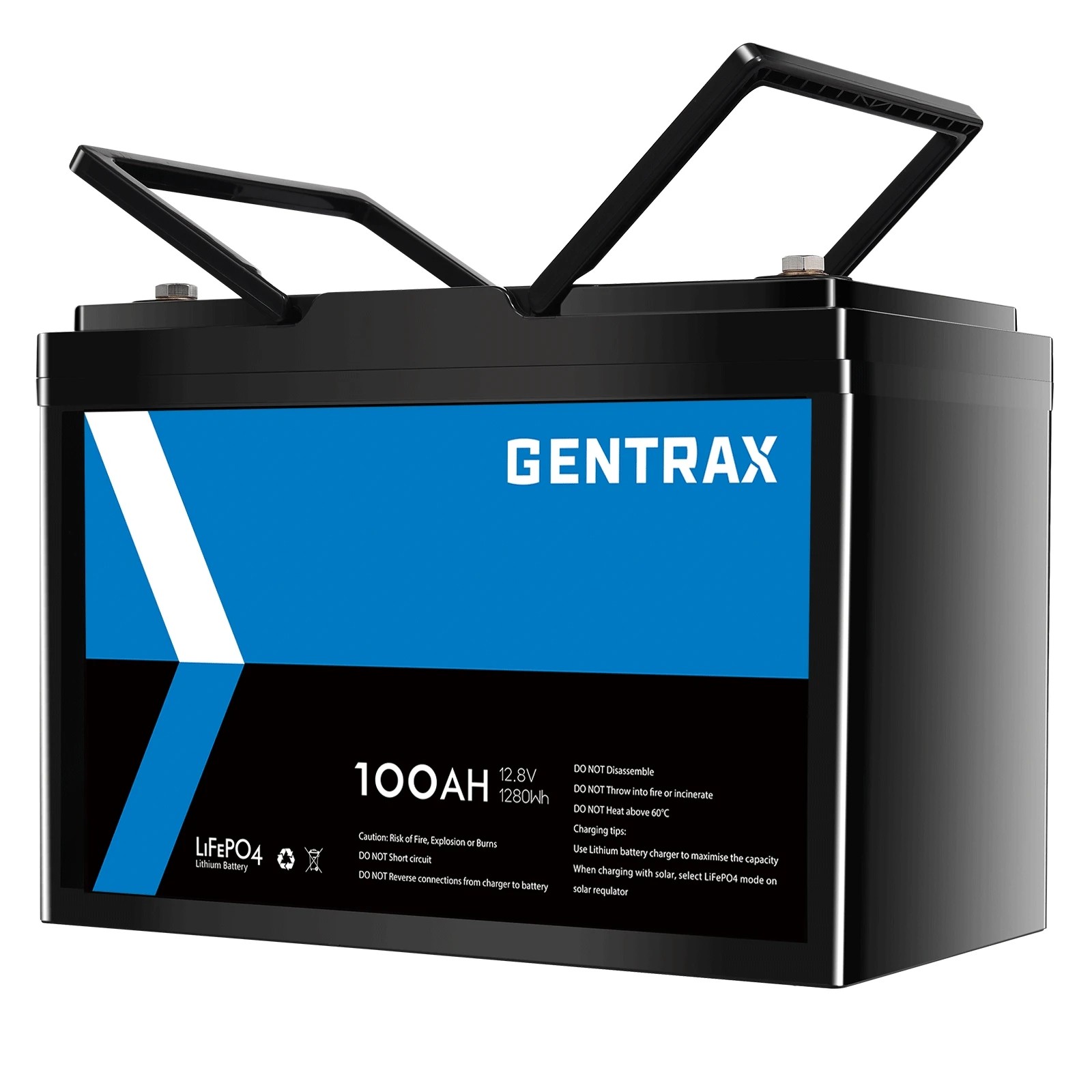 4 GENTRAX 12V 100Ah Lithium Battery + 4 GANG 300A Bus Bar, 4 of 10