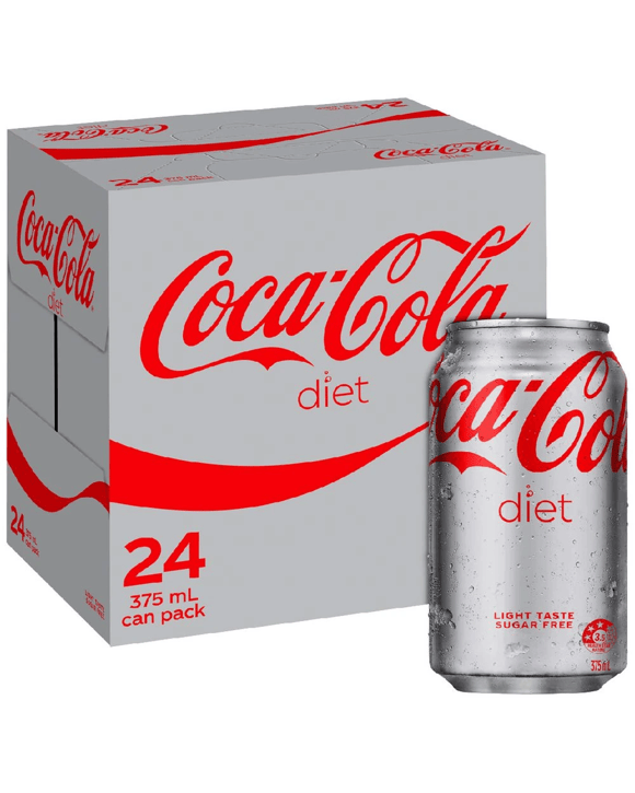 Diet Coca-Cola Cans 375mL 24 Pack