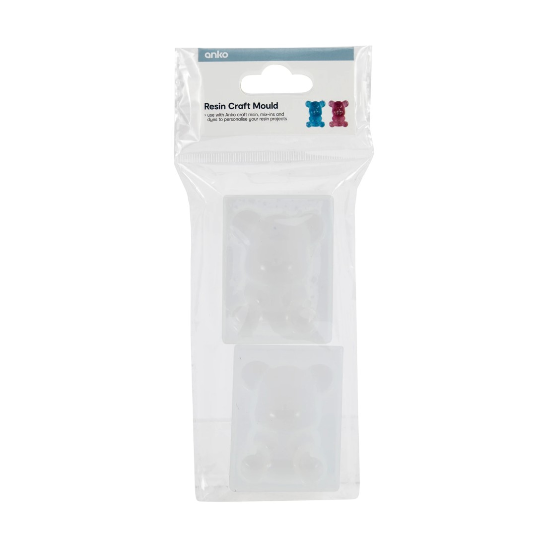 1 2 Pack Resin Craft Moulds - Bear, 1 of 3