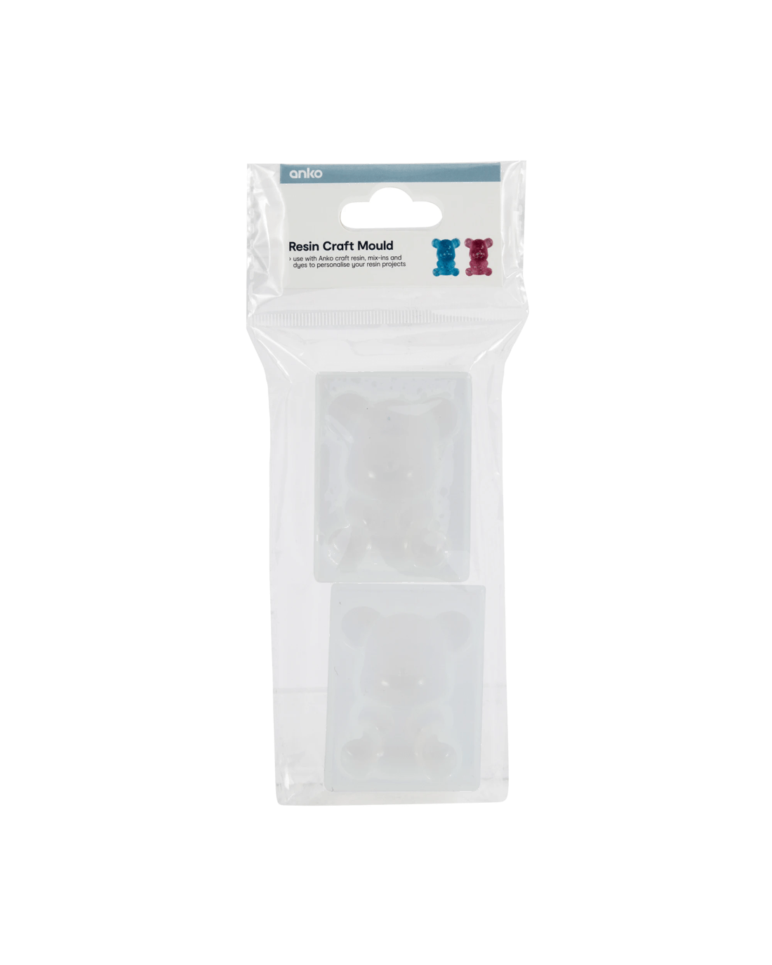 1 2 Pack Resin Craft Moulds - Bear, 1 of 3