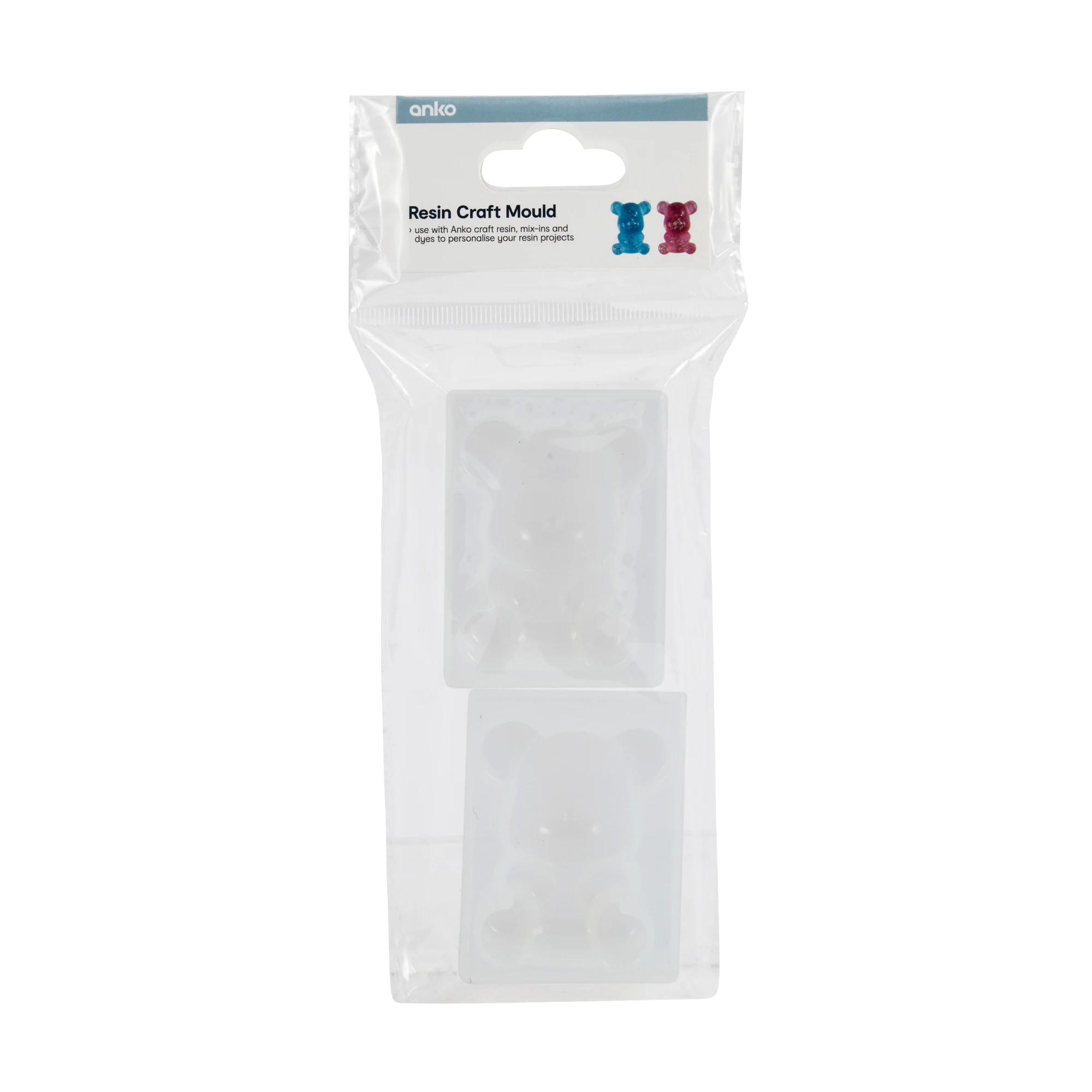 1 2 Pack Resin Craft Moulds - Bear, 1 of 3