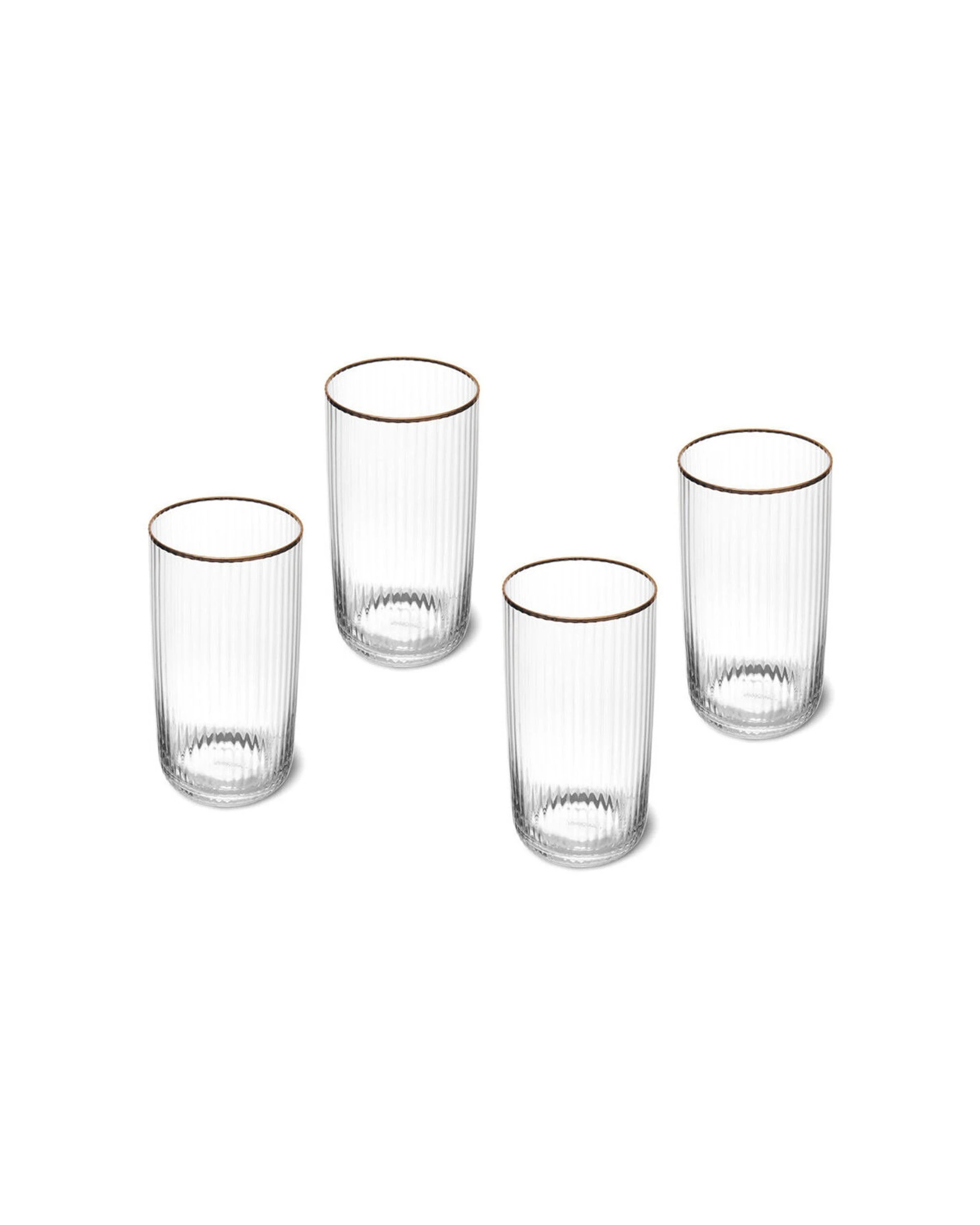 4 Mikasa 4pc Sorrento Crystal Highball Glass Set 510ml - Clear, 4 of 6