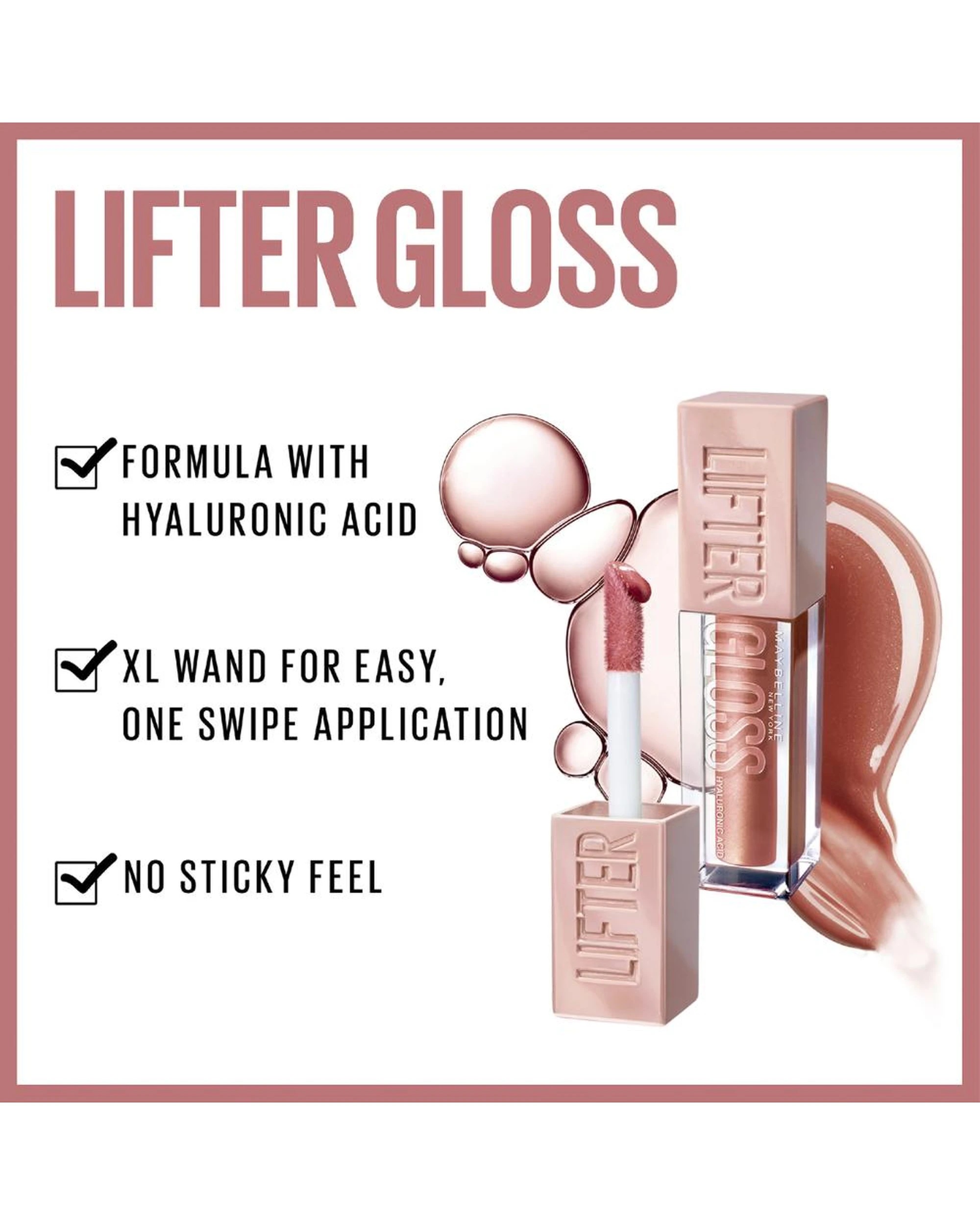 7 3 x Maybelline Lifter Gloss Hydrating Lip Gloss 5.4mL - 800 Stone - Beige, 7 of 7