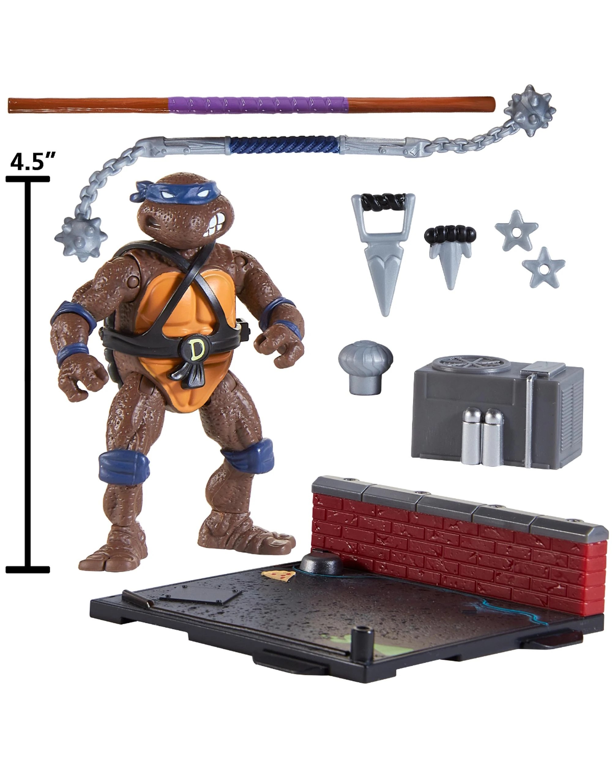 3 Teenage Mutant Ninja Turtles 1988 Remastered Donatello Action Figure, 3 of 7