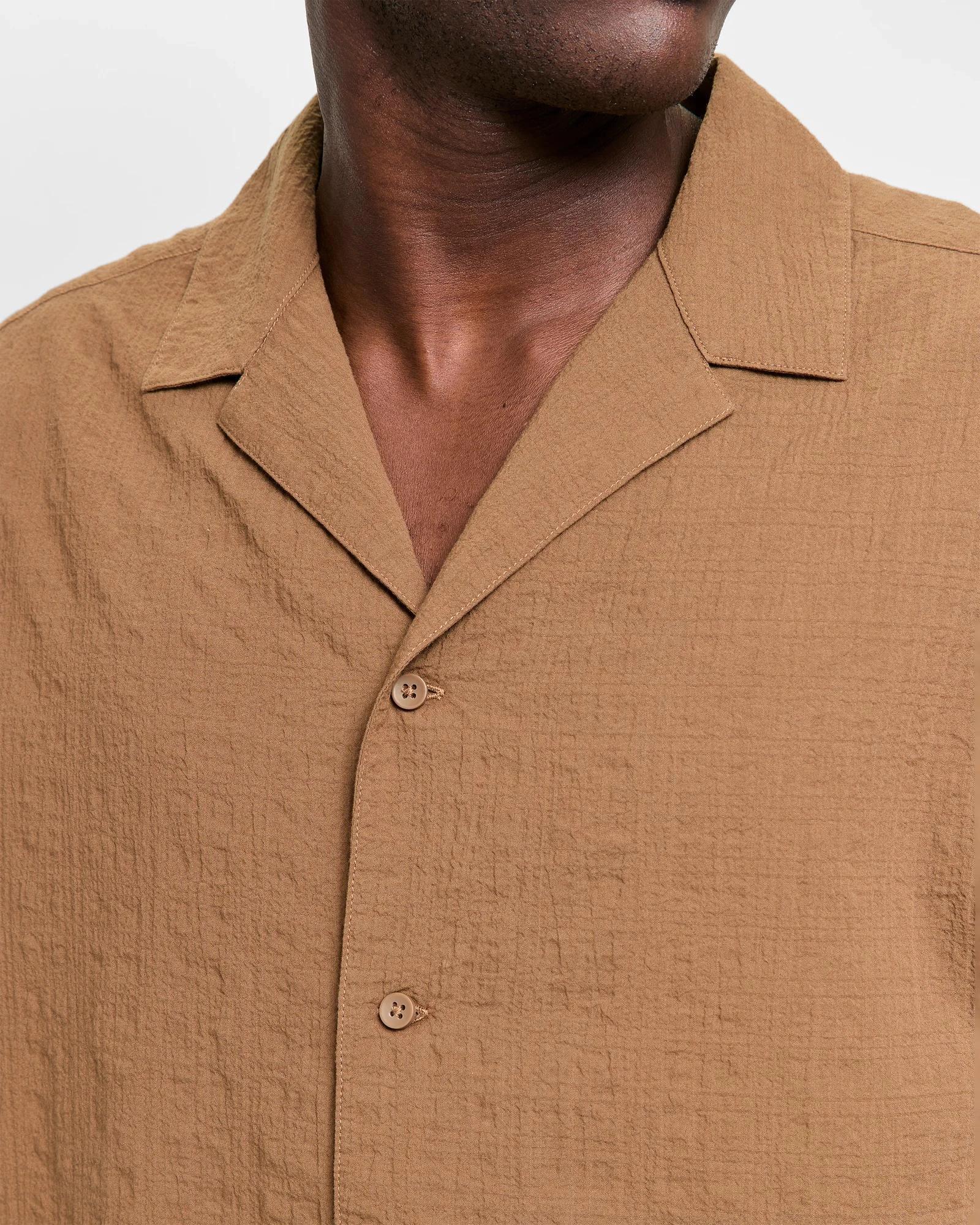 5 Short Sleeve Textured Shirt - Commons SEPIA, 5 of 5