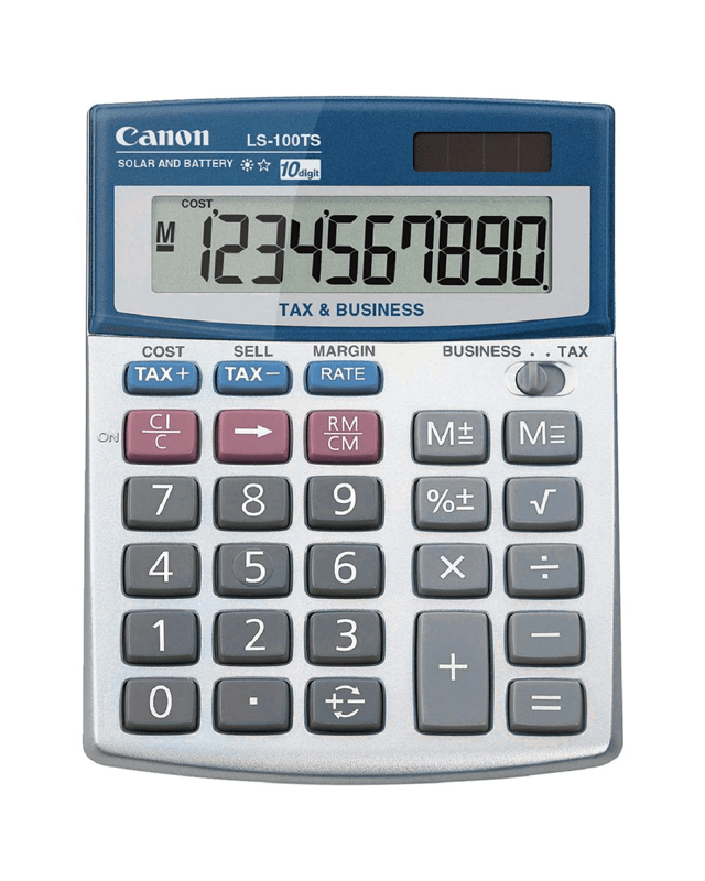 Canon 10 Digit Tax Calculator LS-1