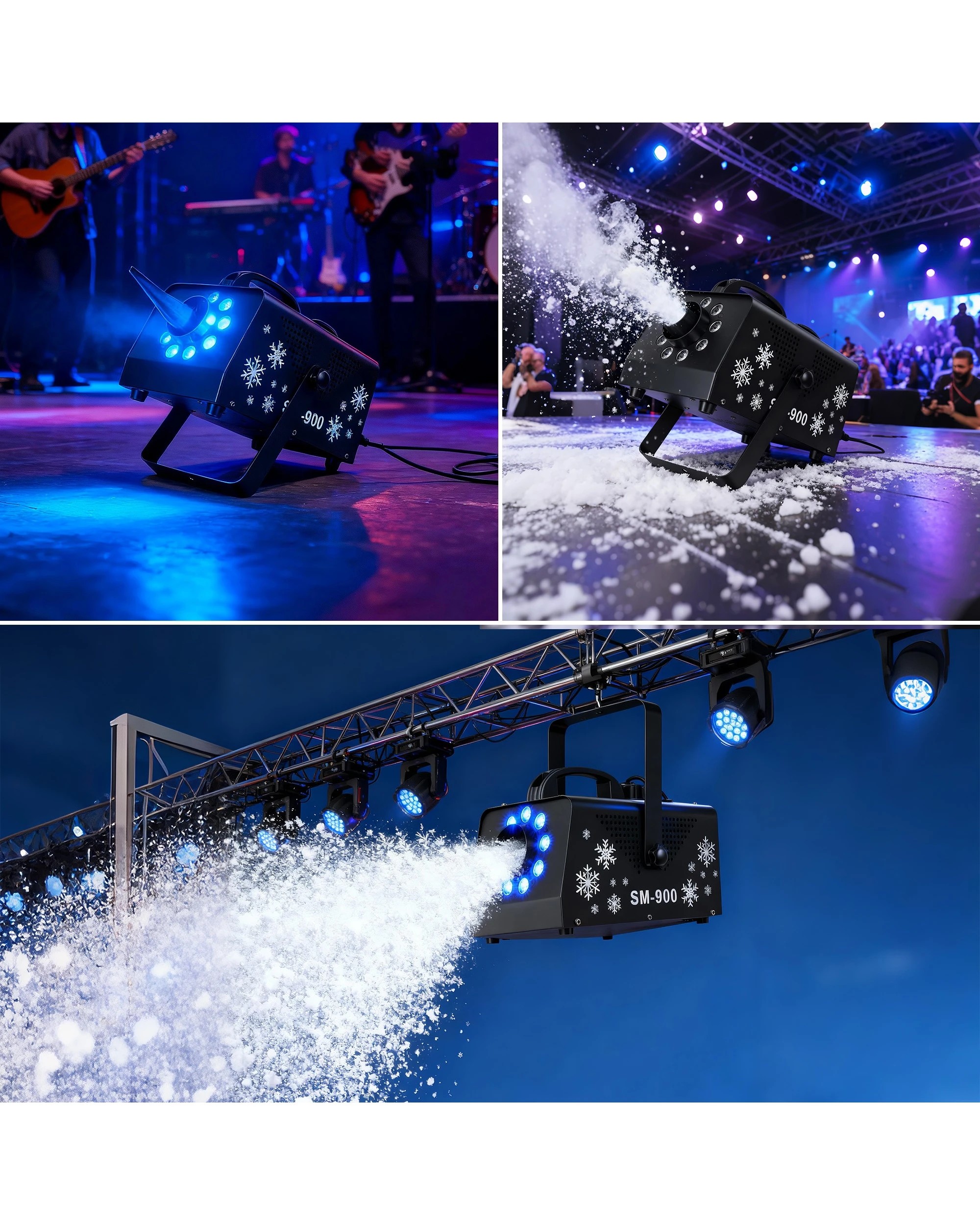 5 Advwin 900W Snow Machine - Black, 5 of 7