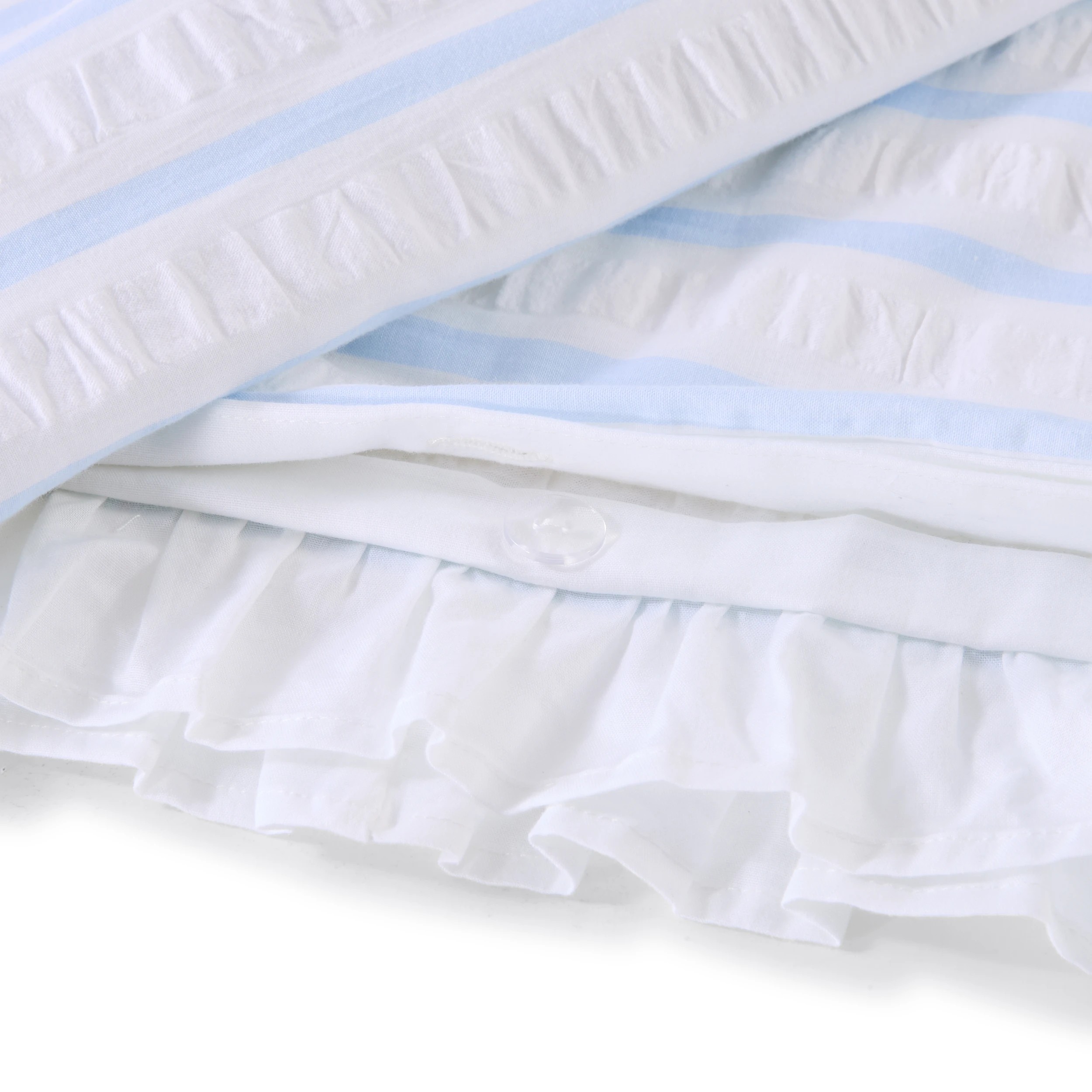 5 Cali Stripe Cotton Quilt Cover Set - King Bed, 5 of 7
