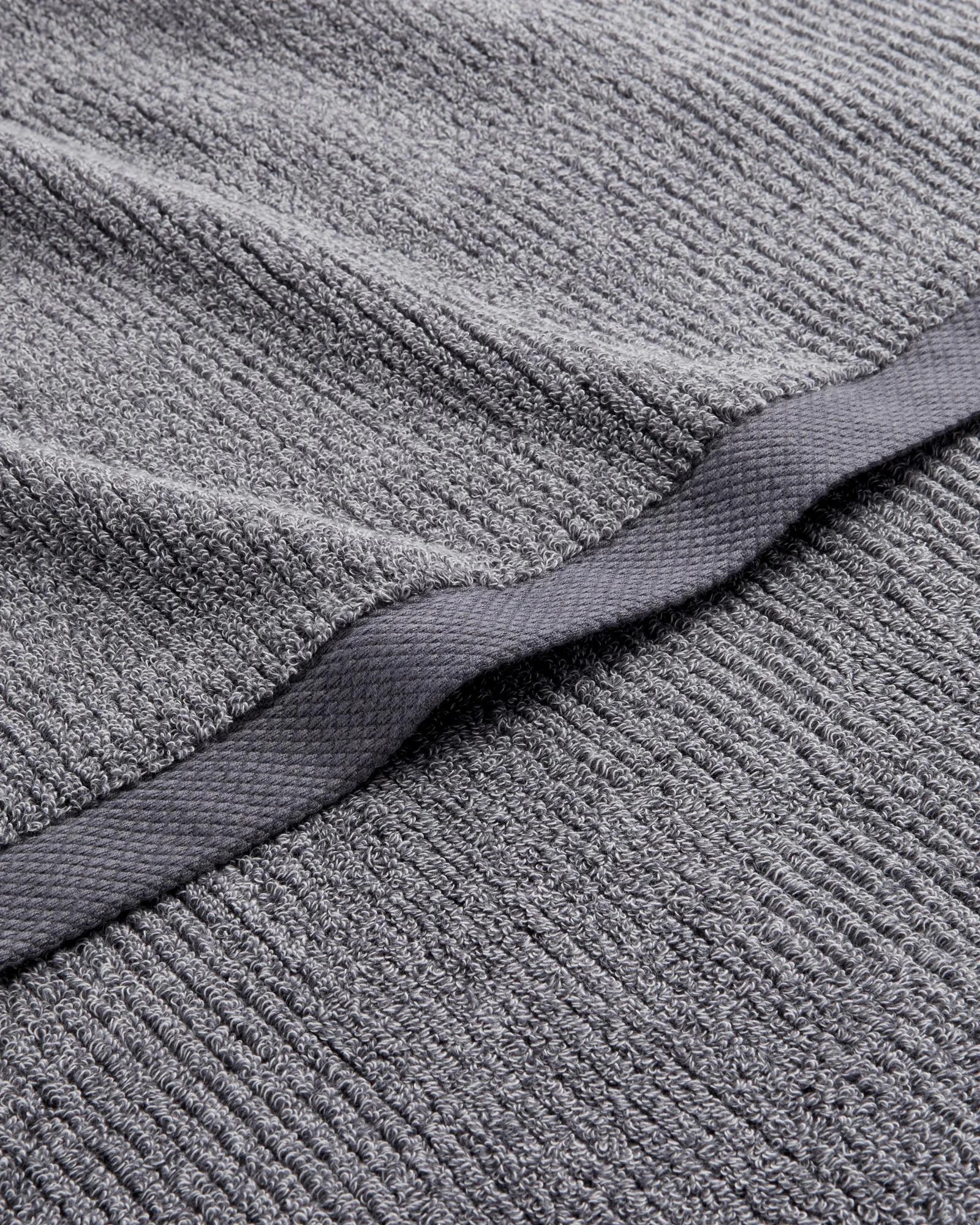 2 Target Australian Cotton Ribbed Bath Towel - Piper Marle - Grey, 2 of 4