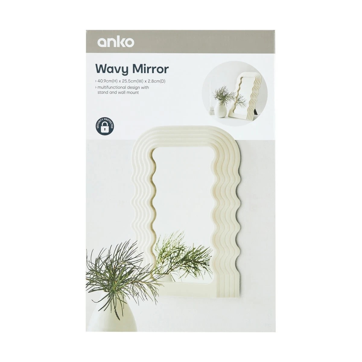 9 Wavy Mirror - White, 9 of 9