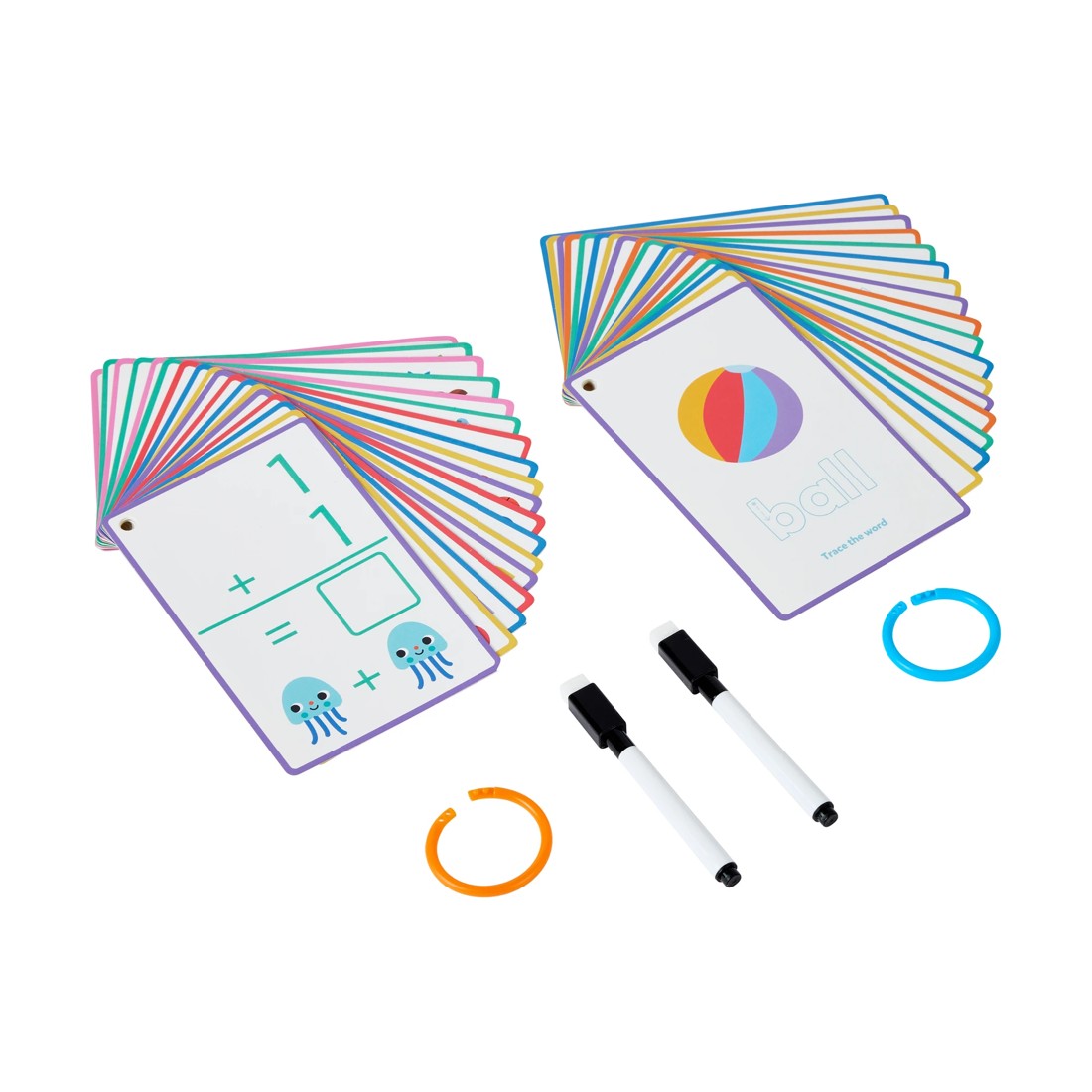 3 Wipe-Clean Flash Cards - Assorted, 3 of 4