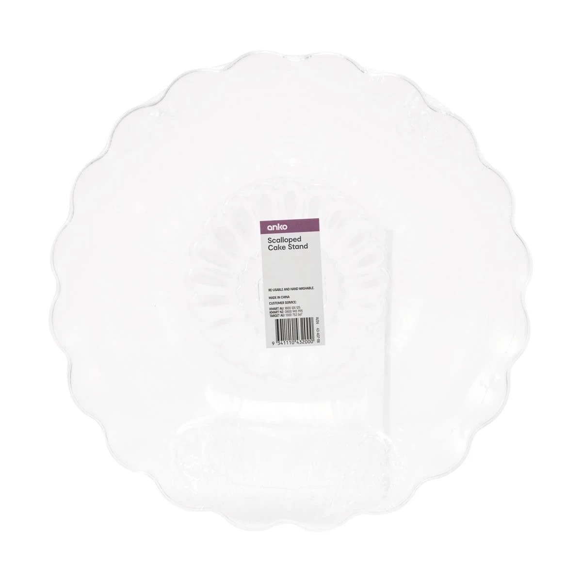 5 Scalloped Cake Stand, 5 of 5
