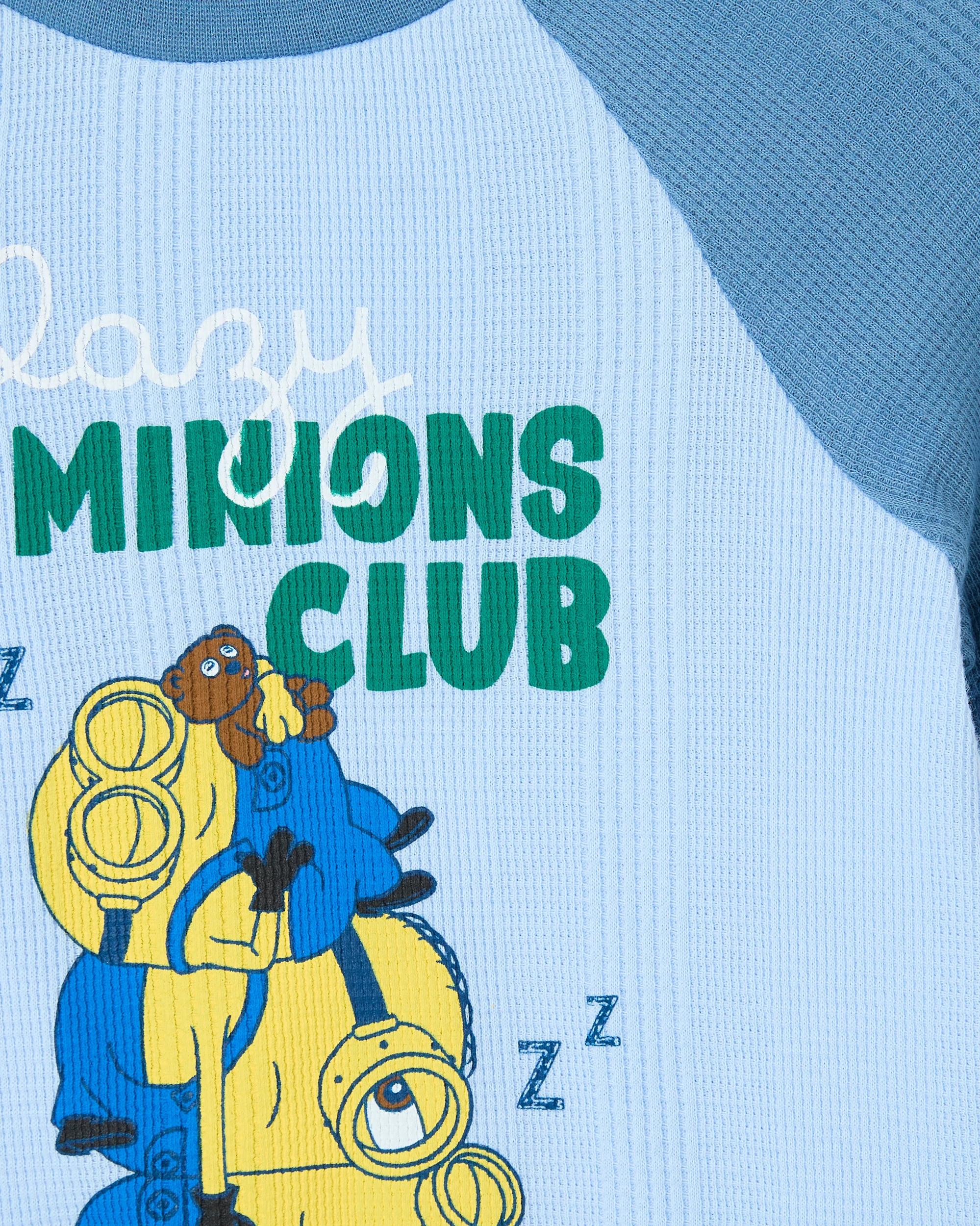 2 Minions Australian Cotton Younger Boys Rib Pyjama Set MINIONS, 2 of 4