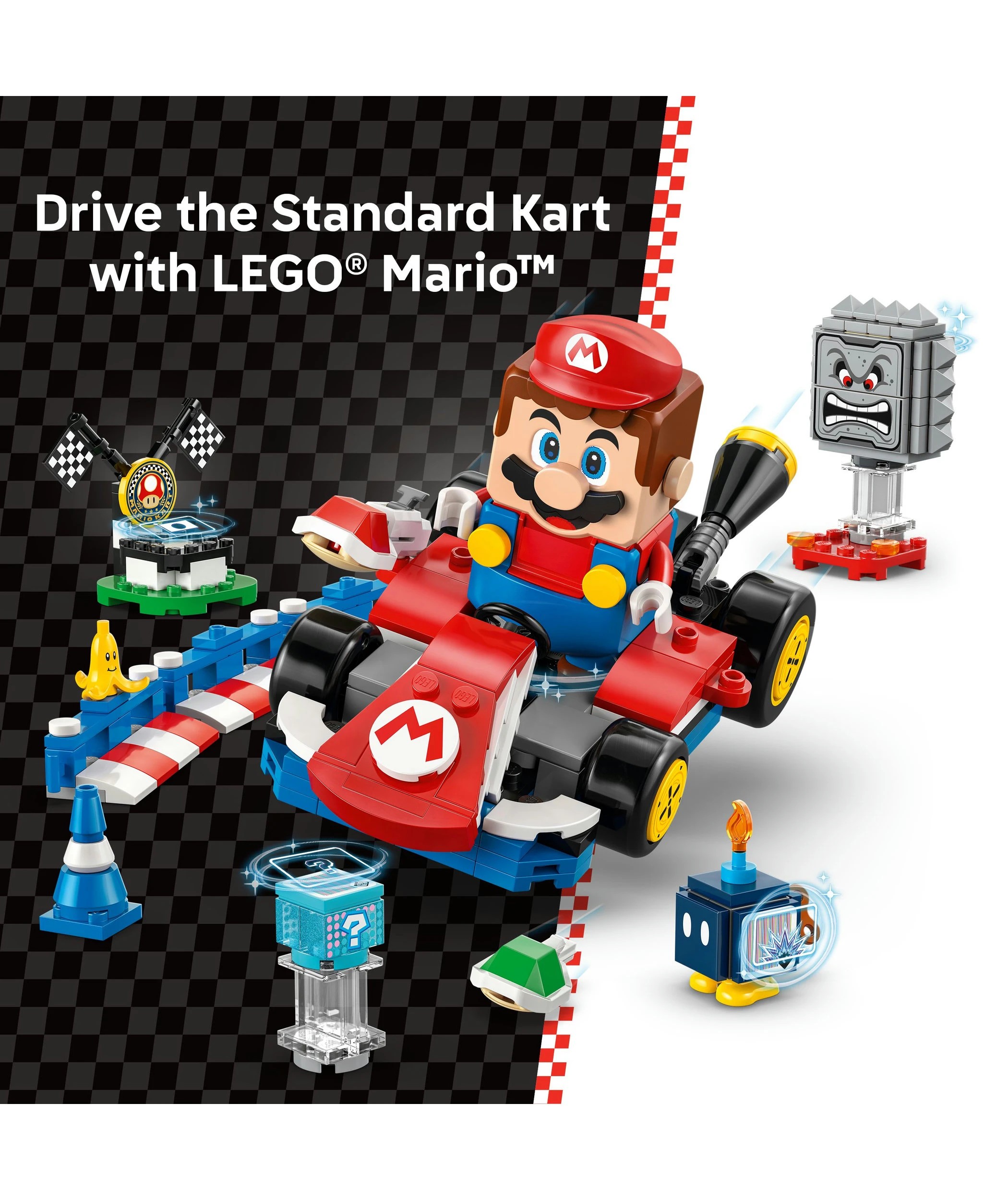 4 LEGO Super Mario: Mario Kart  Interactive LEGO Mario & Standard Kart 72043, 4 of 10