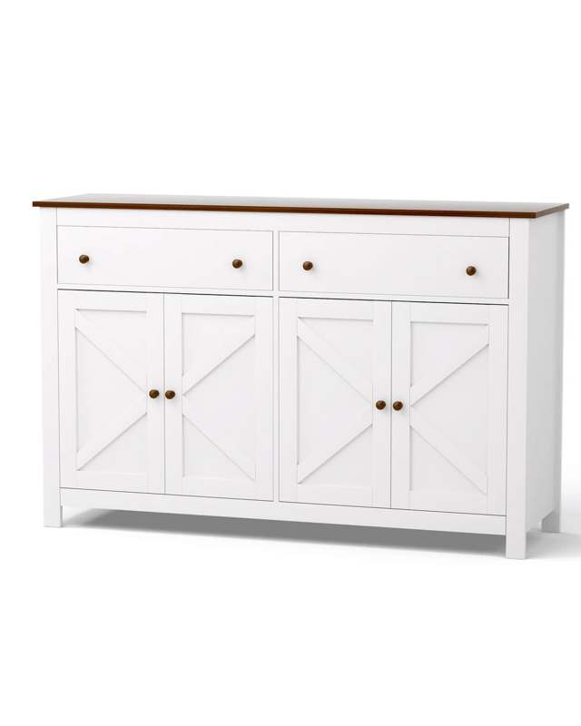 Artiss Buffet Sideboard Storage Cabinet Kitchen Cupboard 2 Drawers 140CM - M