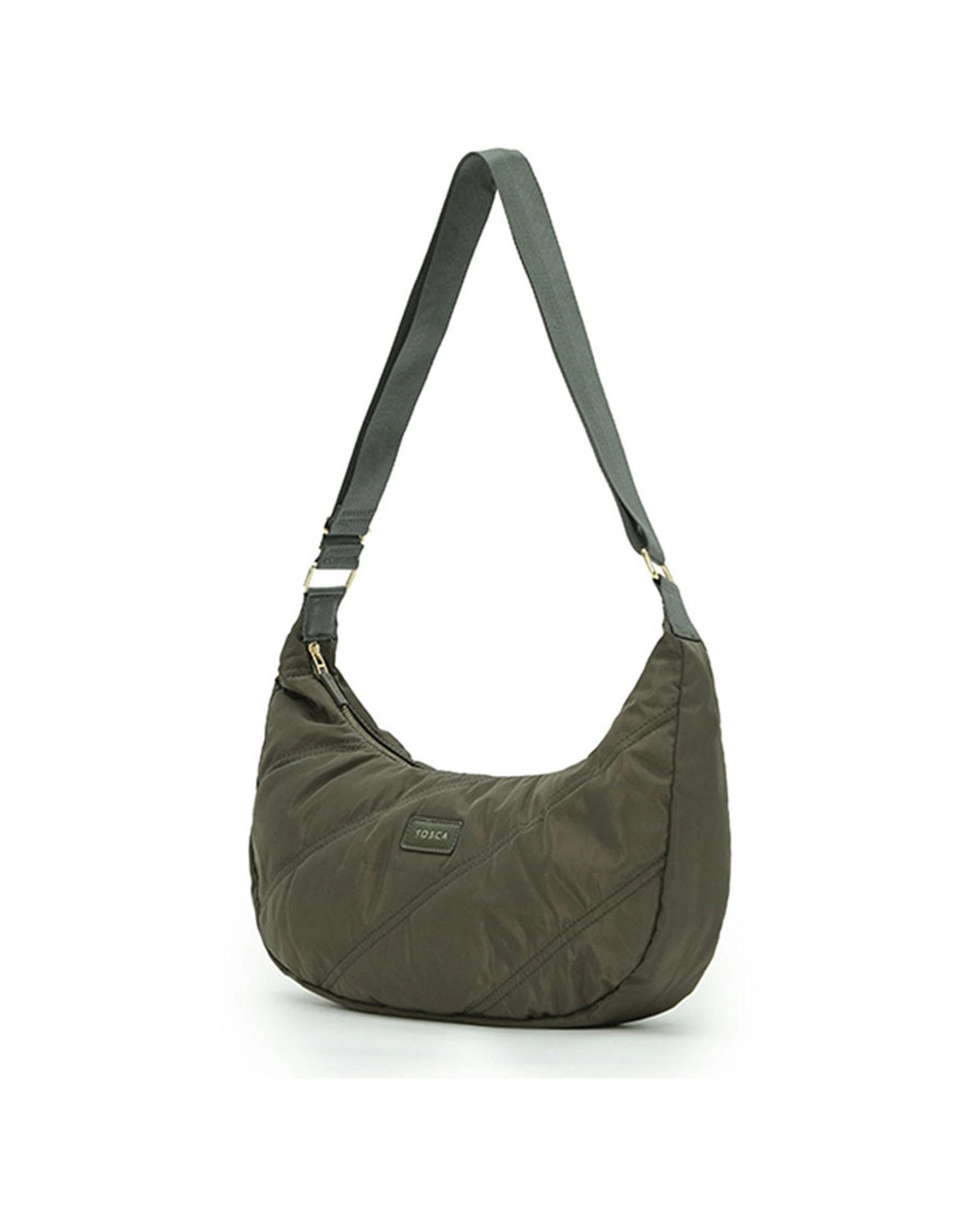 1 Tosca Everyday Hobo Shoulder Compact Handbag - Brown, 1 of 3
