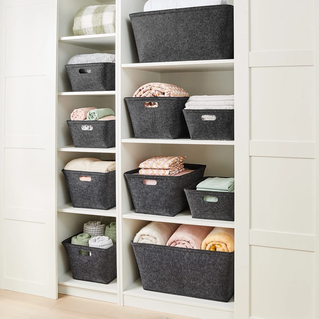 10 Felt Tub - Large, Charcoal, 10 of 10