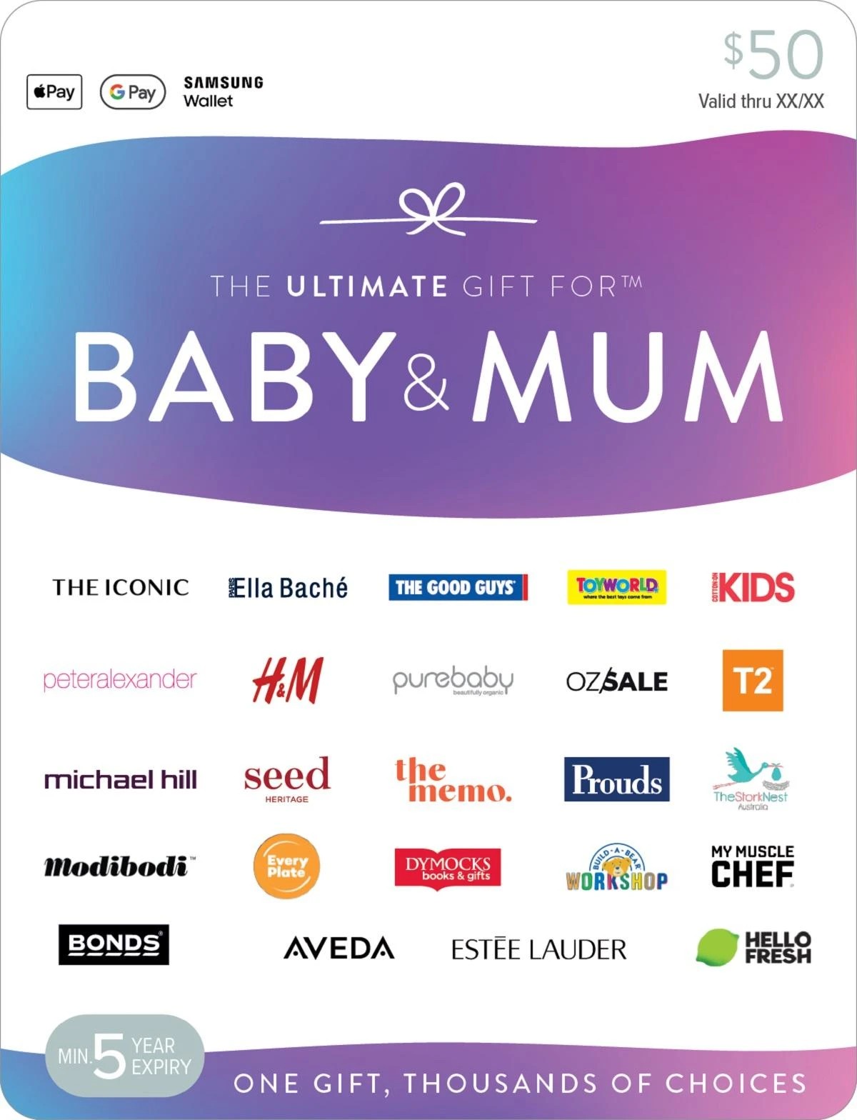 1 The Ultimate Baby & Mum $50 Gift Card