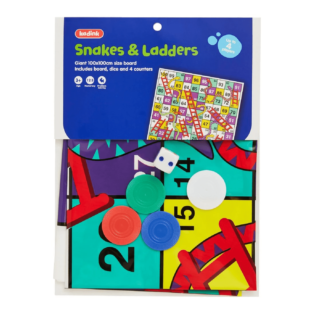 1 Kadink Snakes and Ladders Game, 1 of 3
