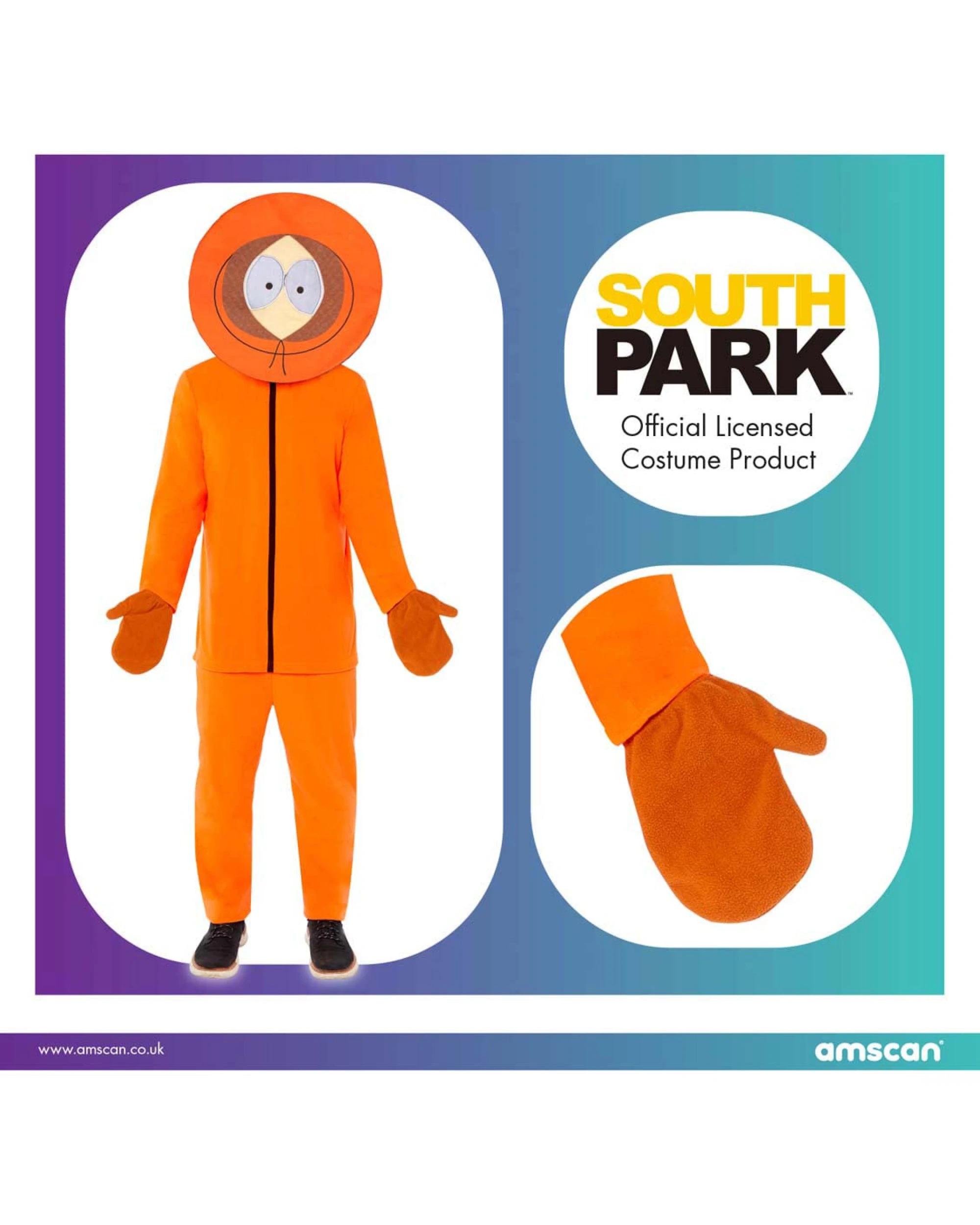 3 South Park Mens Kenny Party Costume Halloween 90s TV Officially Licensed , 3 of 6