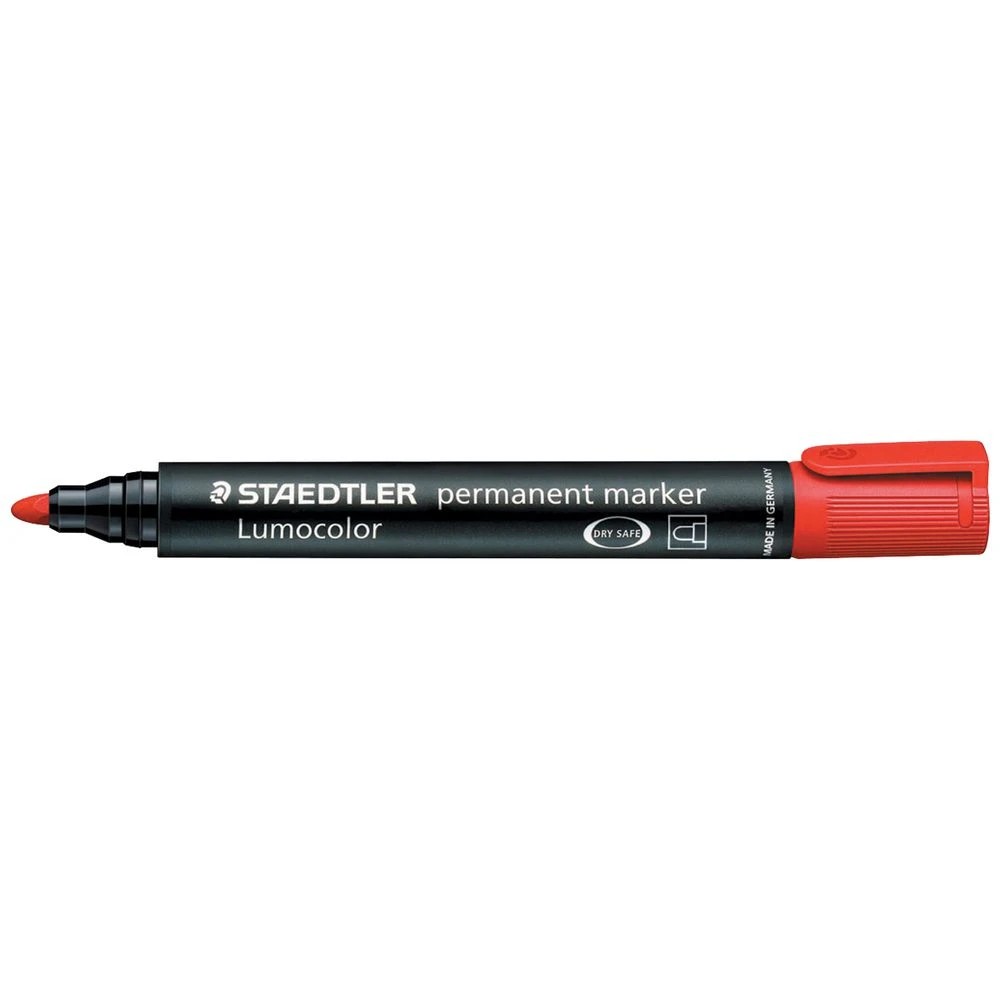 1 Staedtler Lumocolor 352 Permanent Marker Red, 1 of 4