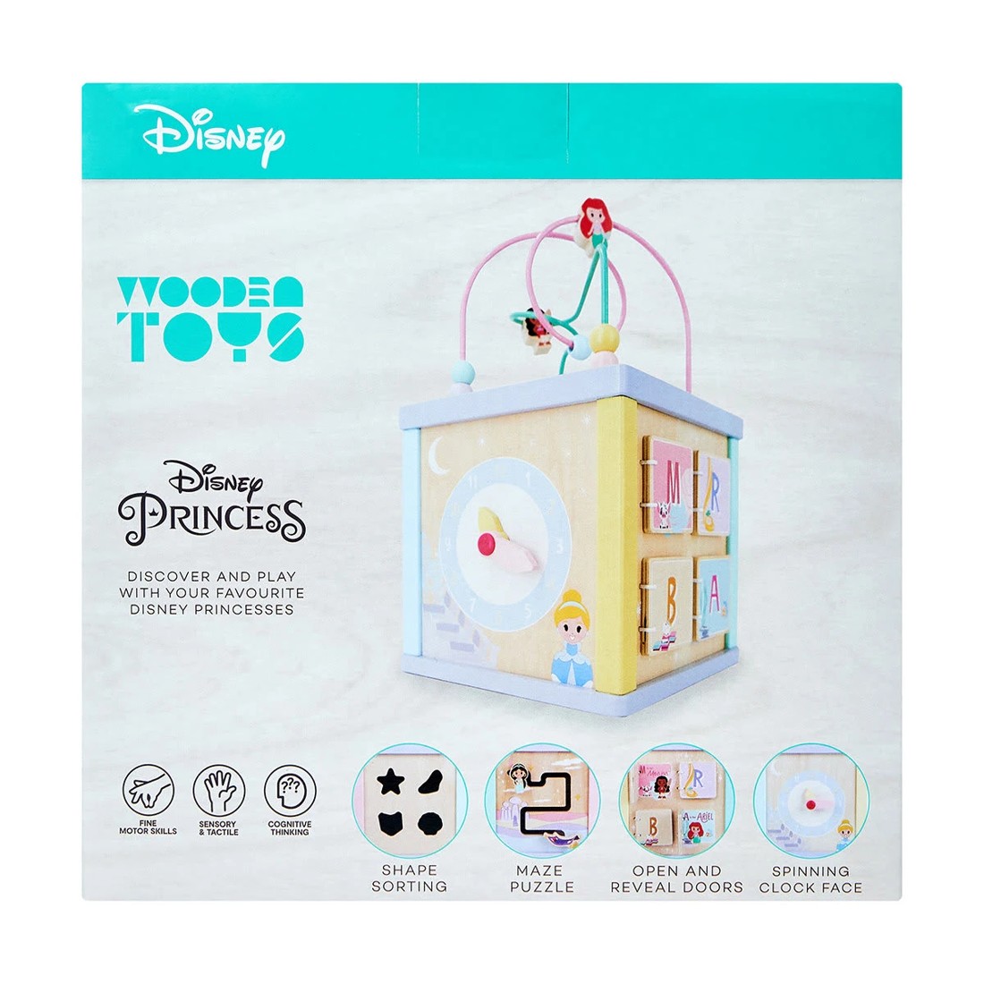 10 Disney Wooden Toys Princess Activity Cube, 10 of 10