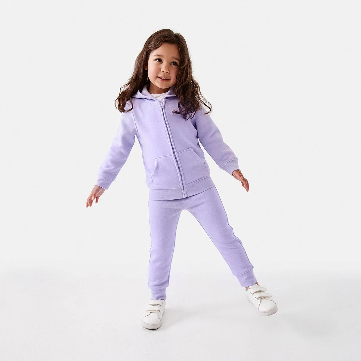 7 Plain Zip Through Hoodie Lilac Flwr, 7 of 10