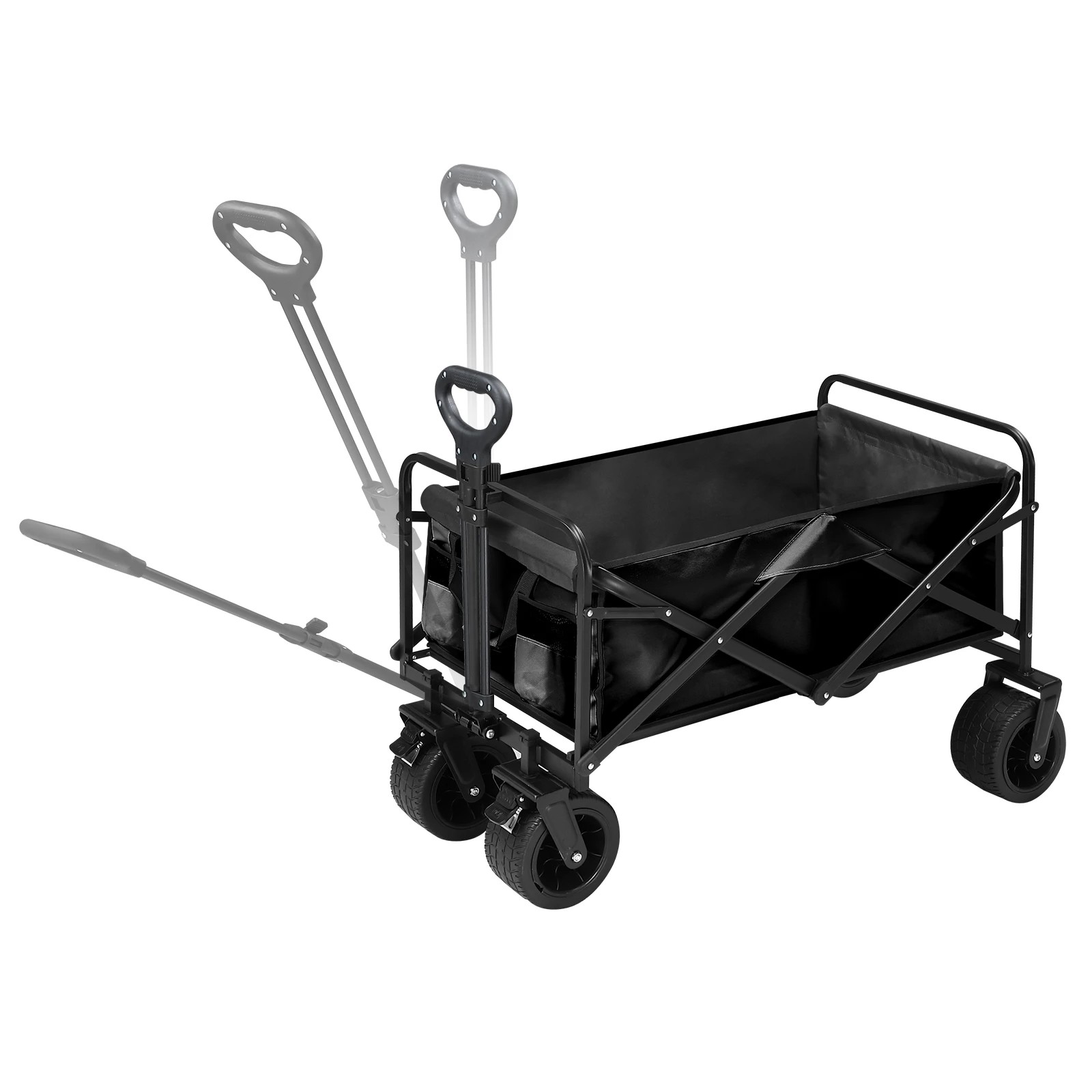 5 Ausway Folding Wagon Cart Beach Picnic Garden Utility Trolley Trailer, 5 of 7