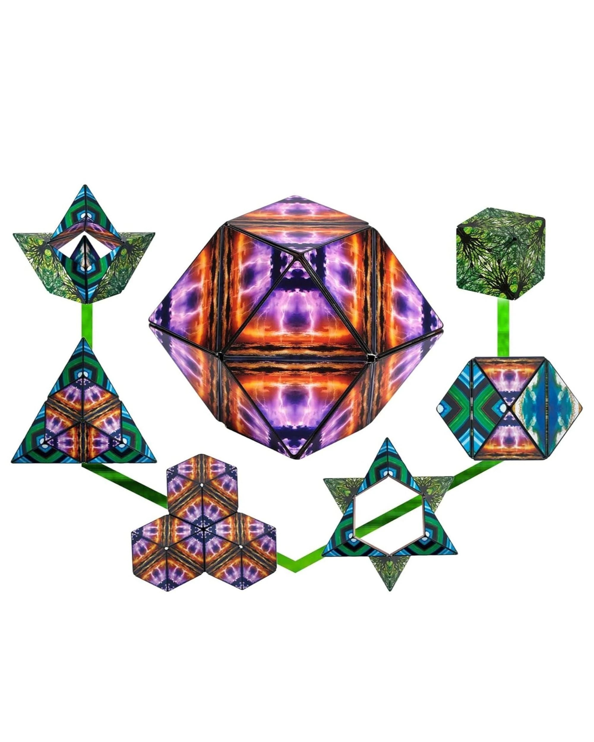 2 Shashibo Shape Shifting Box Matte Elements Magnetic Puzzle Cube, 2 of 2