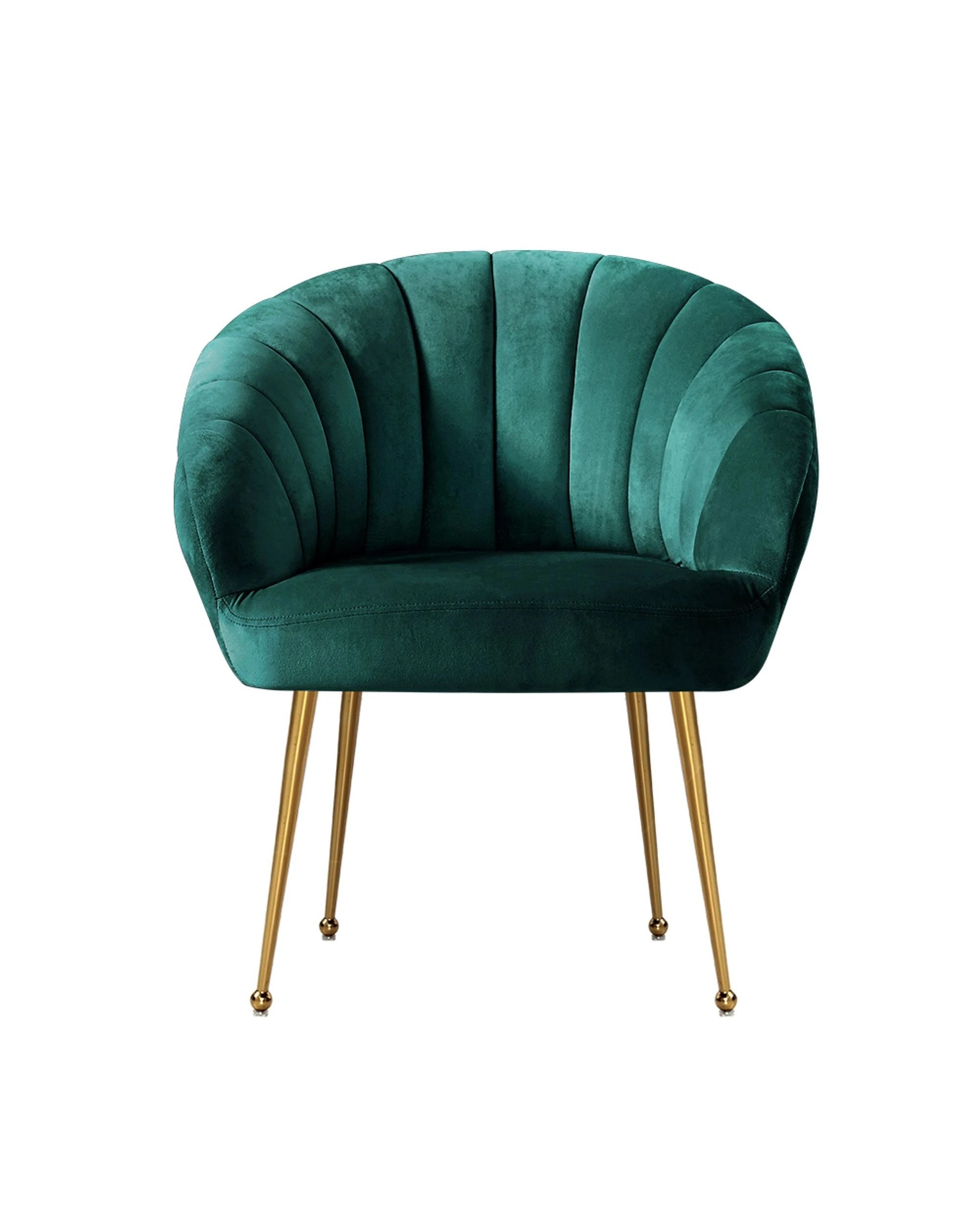 3 Artiss Armchair Velvet Green Eloise - Green, 3 of 6