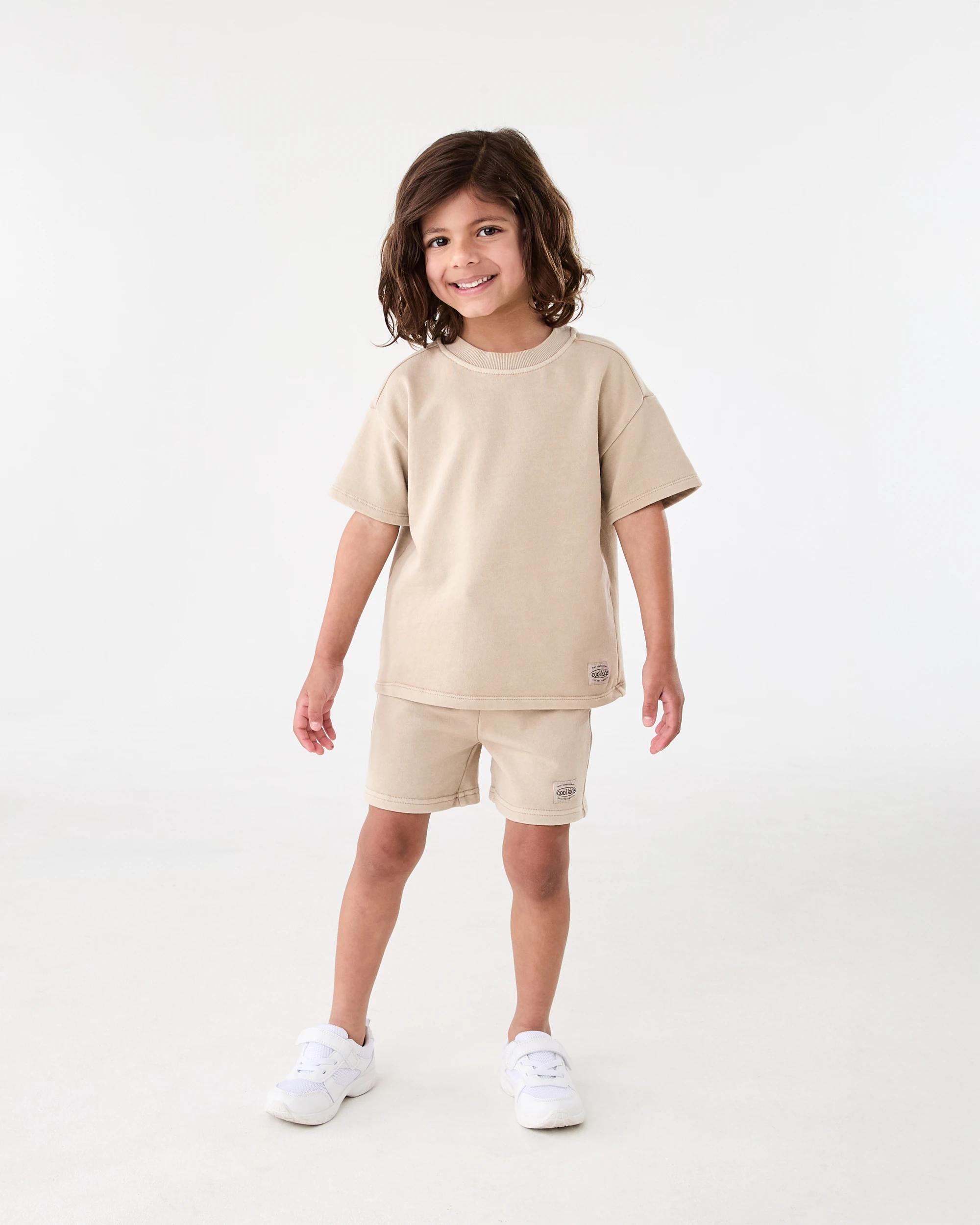 6 Acid Wash Knit Shorts Oxford B, 6 of 7