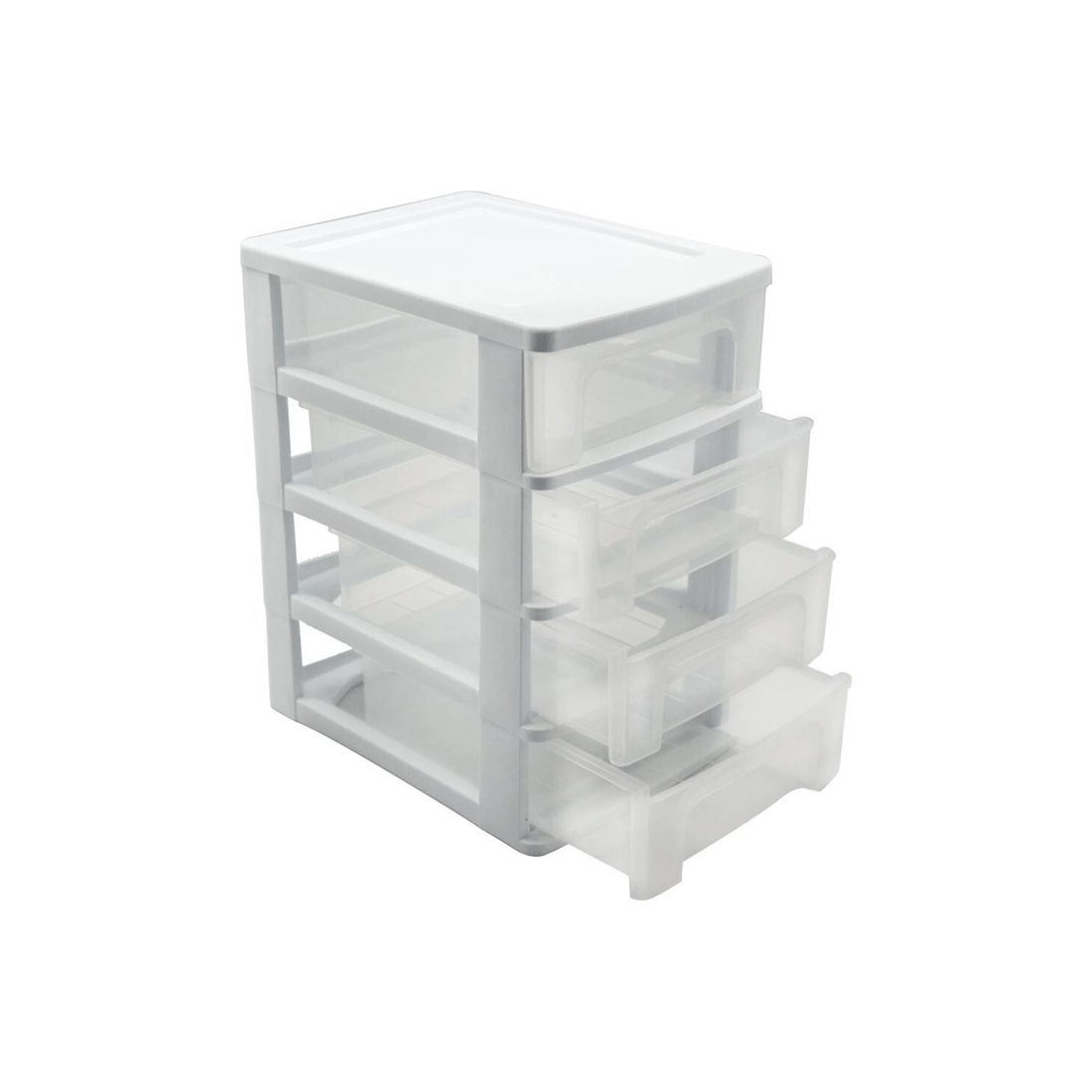 4 Boxsweden 4 Layers Desktop Drawer Cabinet Small 24.5x29.5cm Storage Box
 - Black, 4 of 5