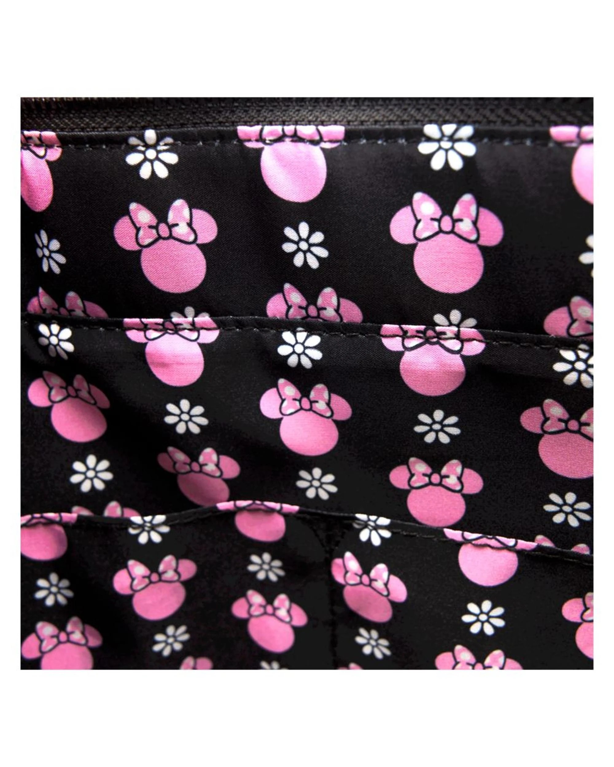 8 Loungefly Disney Minnie Floral Rock the Dots Tote Bag with Coin Bag - Multi, 8 of 10