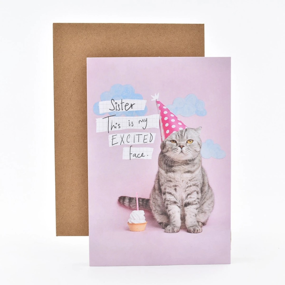 2 Hallmark Birthday Card For Sister - Party Cat, 2 of 3