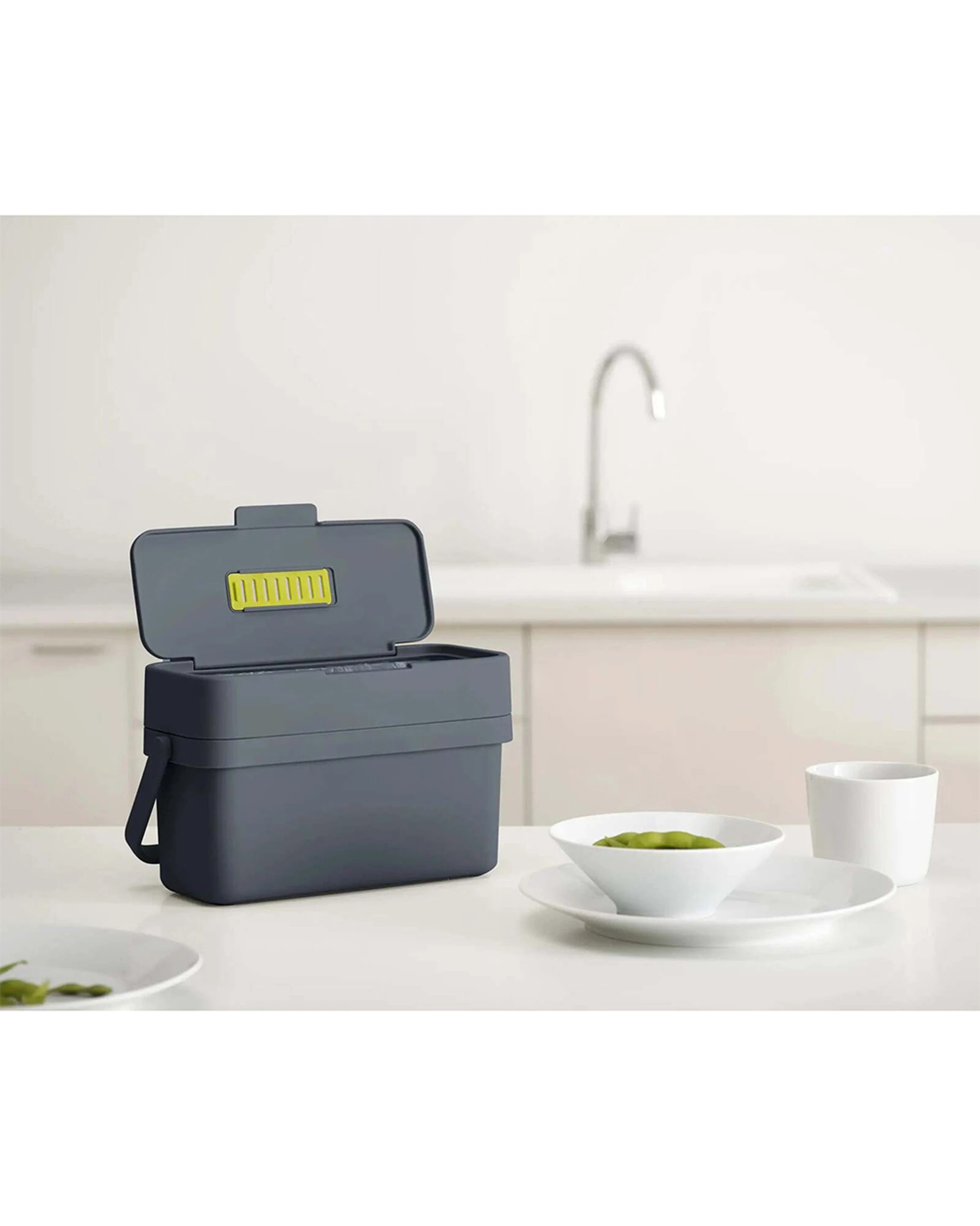 2 Joseph Joseph Compo 4L Food Waste Caddy Wide Aperture Adjustable Air Vent Graphite - Grey, 2 of 6