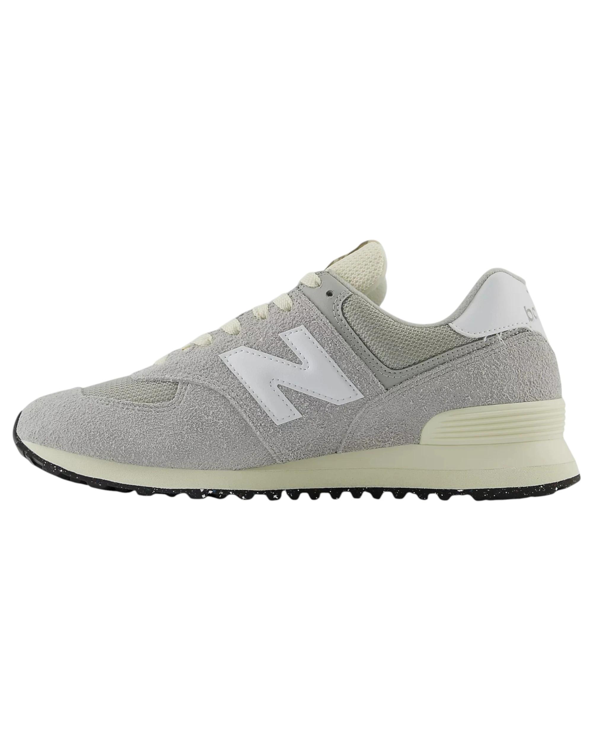 2 New Balance Mens 574 Grey/ White Athletic Shoes GREY/WHITE, 2 of 6