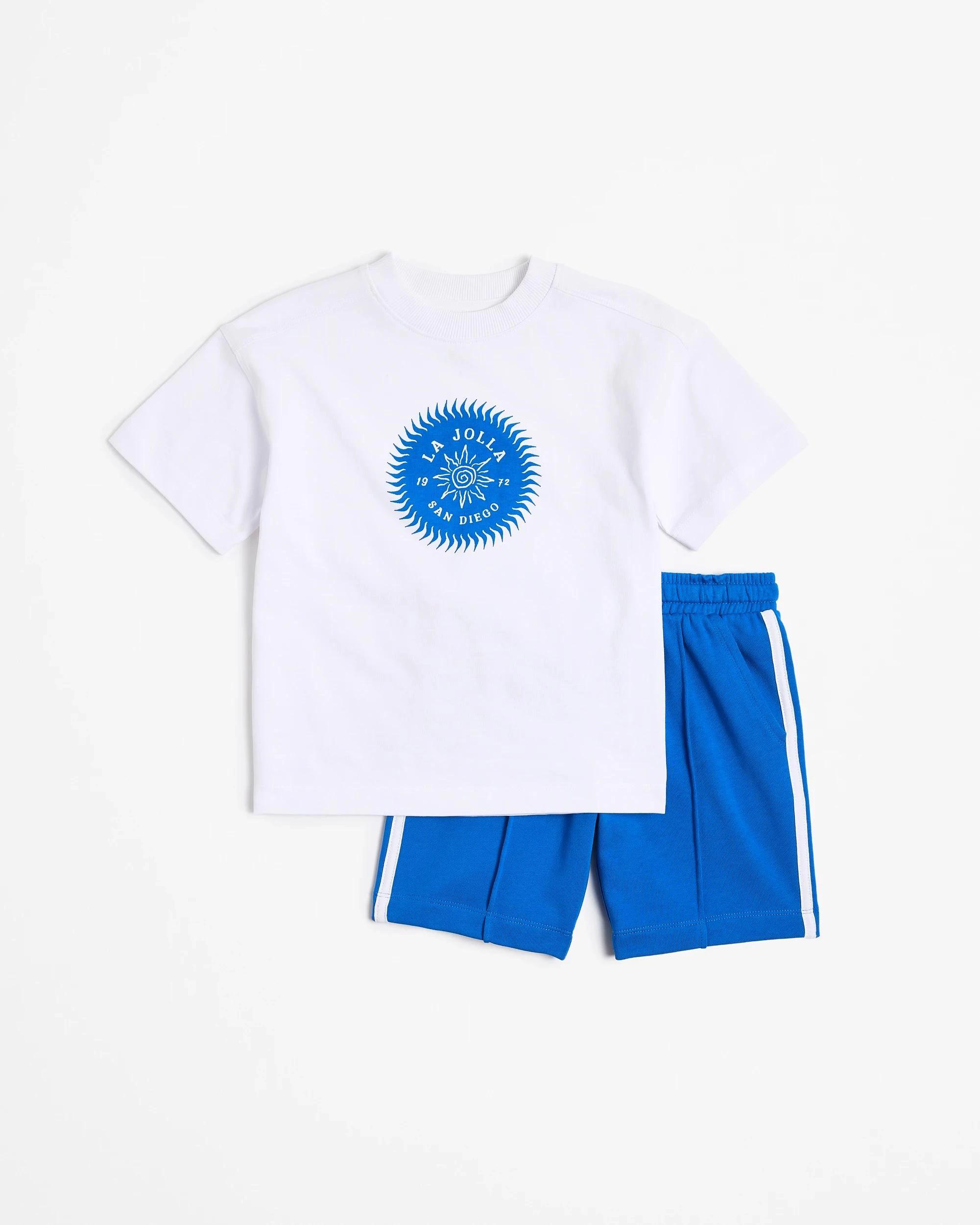 5 Target Australian Cotton T-shirt and Short 2 Piece Set BLUE, 5 of 6
