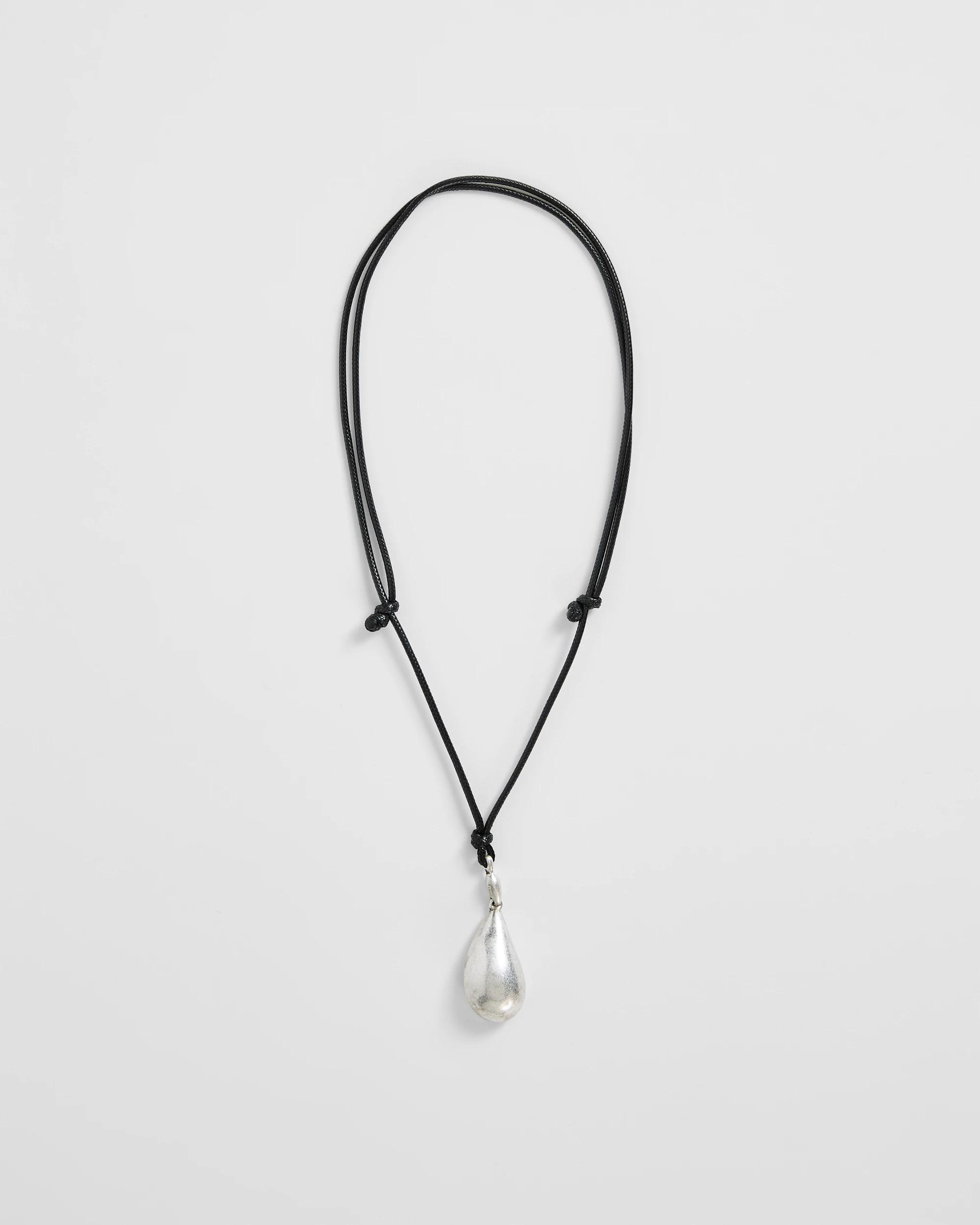 1 Target Woman Metal Teardrop Pendant Necklace SILVER, 1 of 1