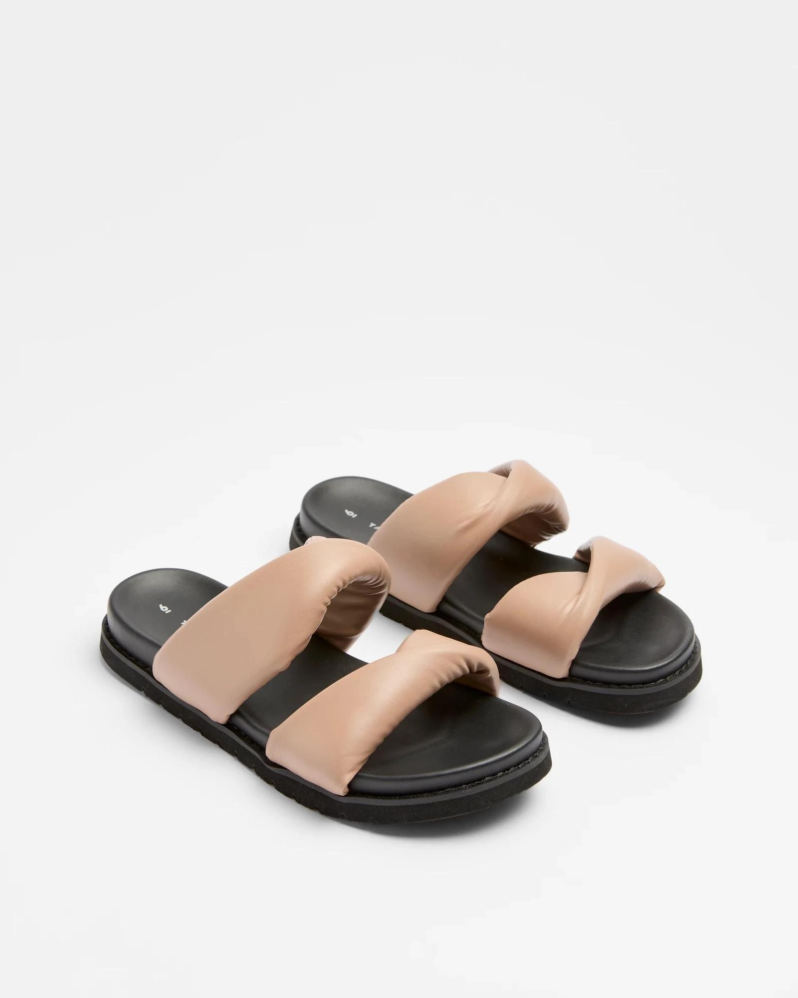 3 Target Womens Double Band Slides - Maia MOCHA, 3 of 3