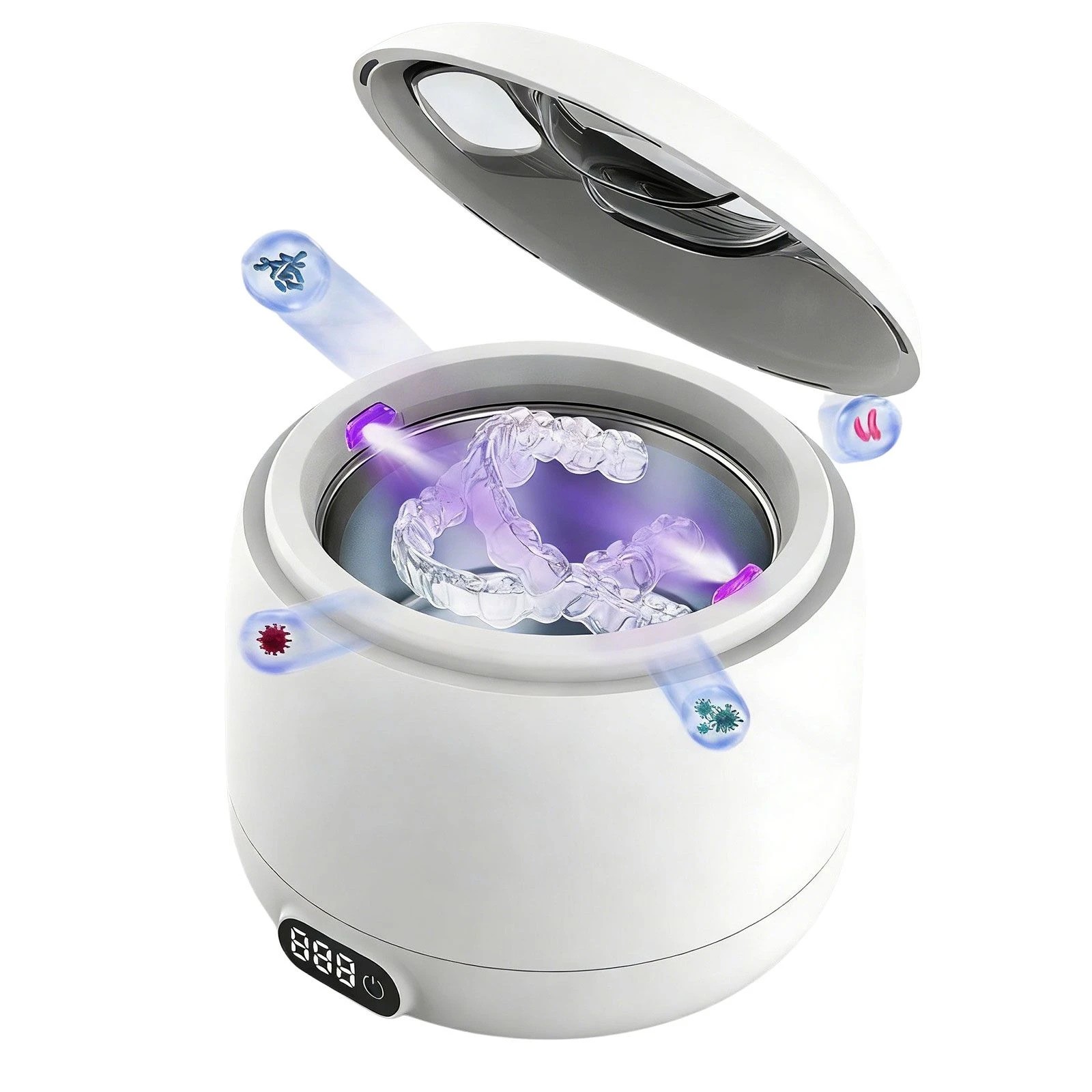 4 Maxkon Ultrasonic UV Cleaner 200ml for Aligner Retainer Denture Mouth Guard, 4 of 7