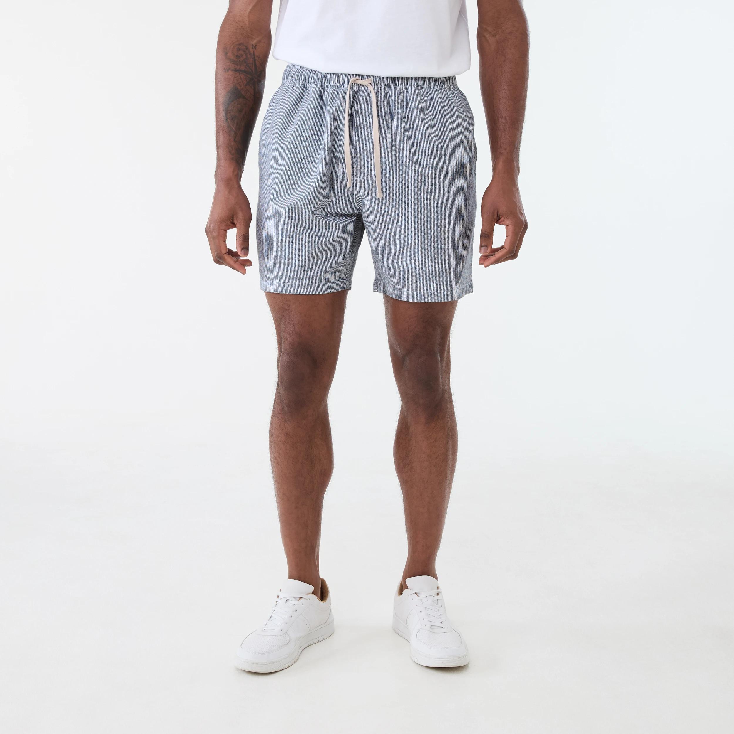 6 Textured Volley Shorts SUMMER STRIPE SKY CAPTAIN, 6 of 6